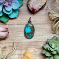 MJ Turquoise Pendant – Sterling Silver