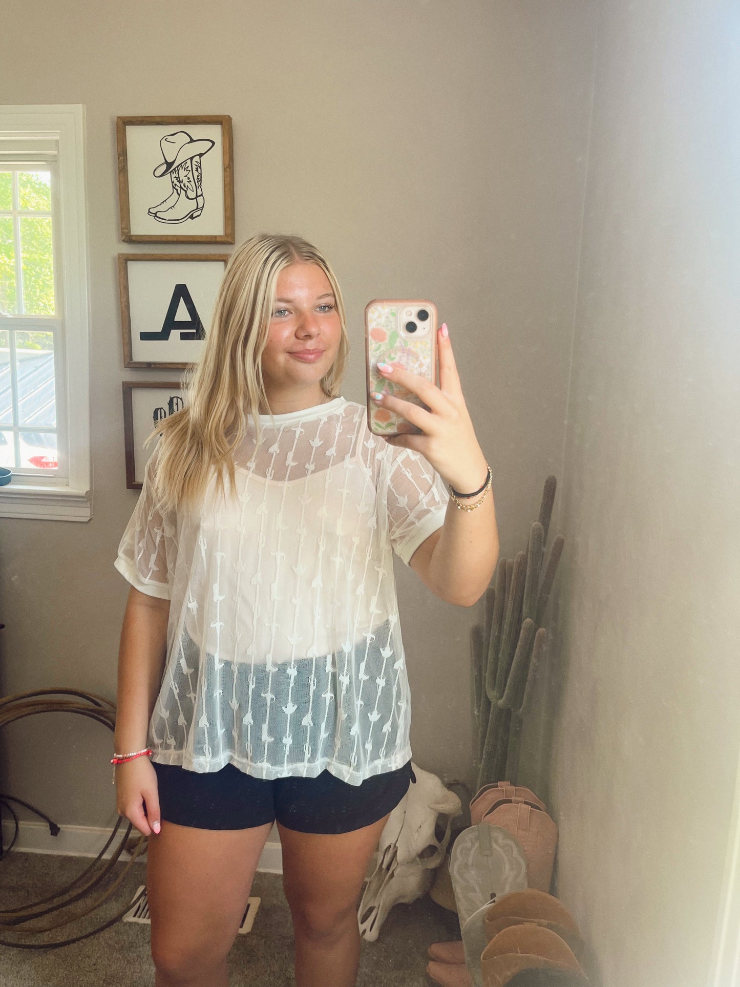 COWGIRL & LACE TOP