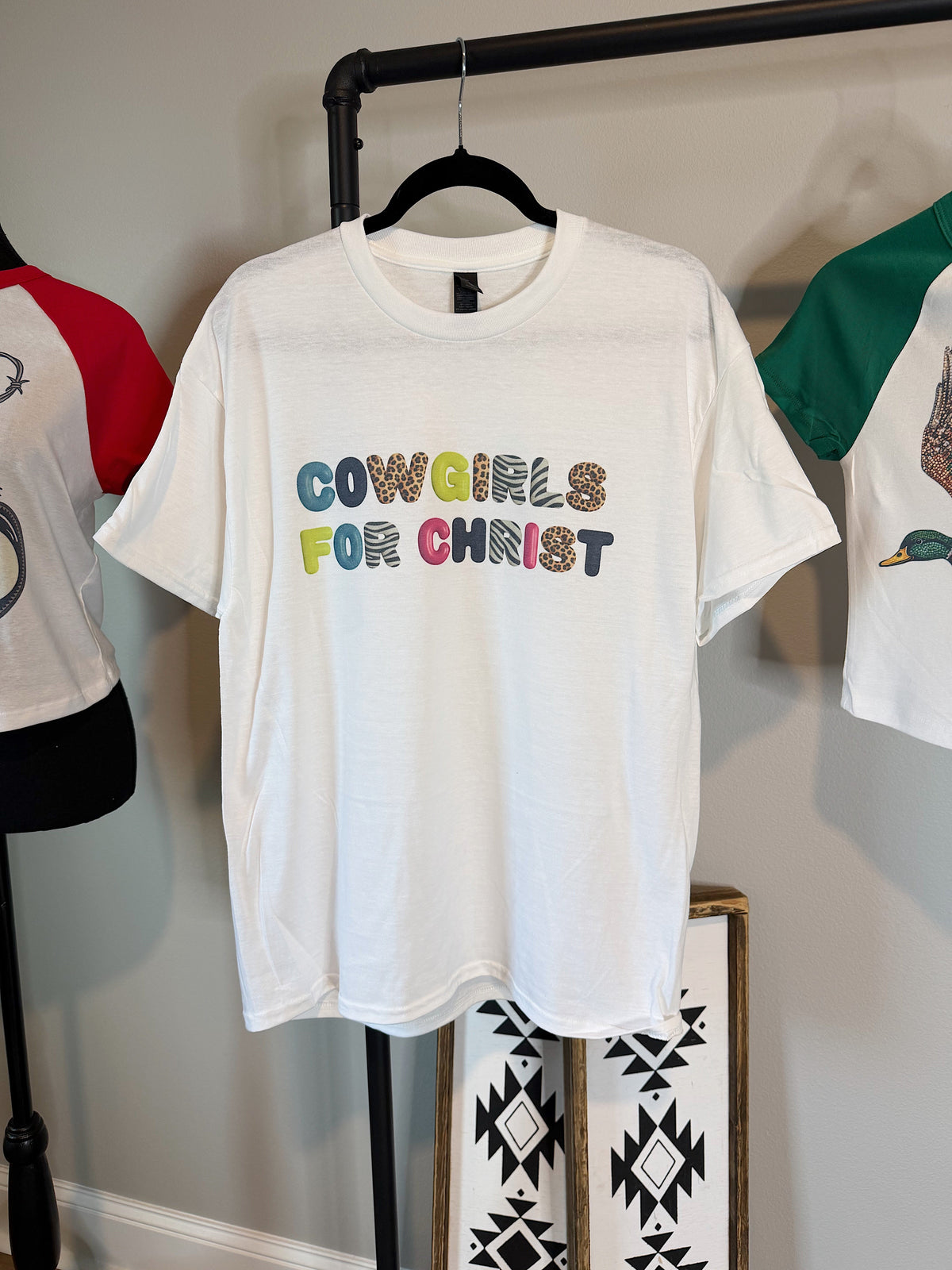 Cowgirls For Christ Tee or Crewneck