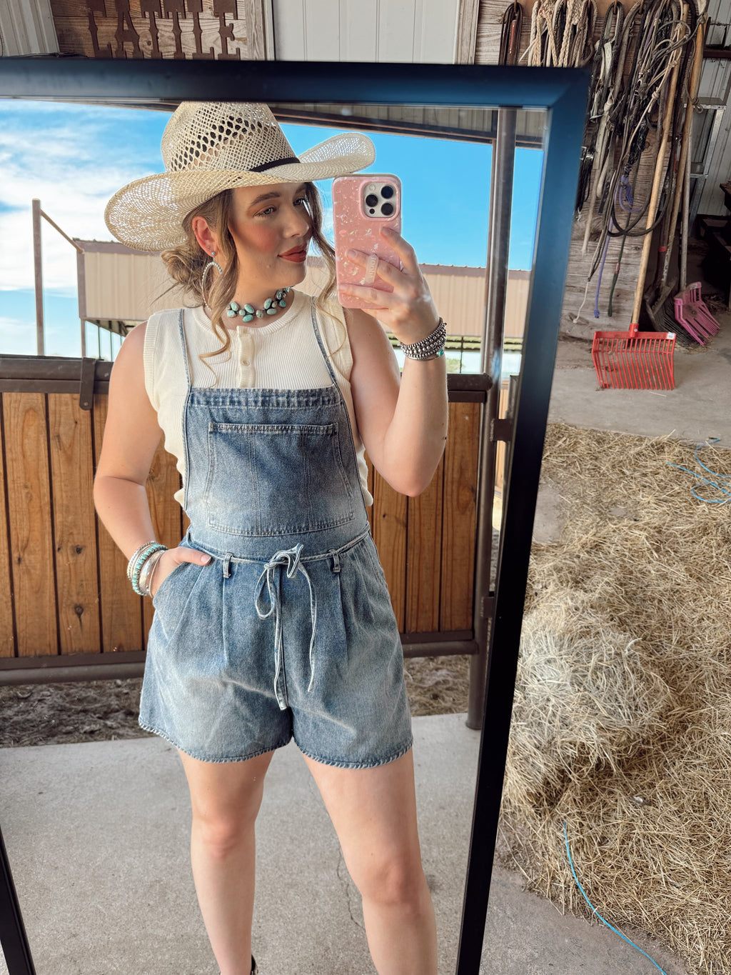The Durango Denim Romper EXTRA SMALL