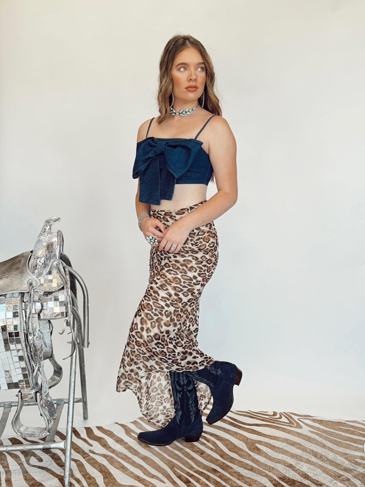 The Bowen Denim Top LARGE
