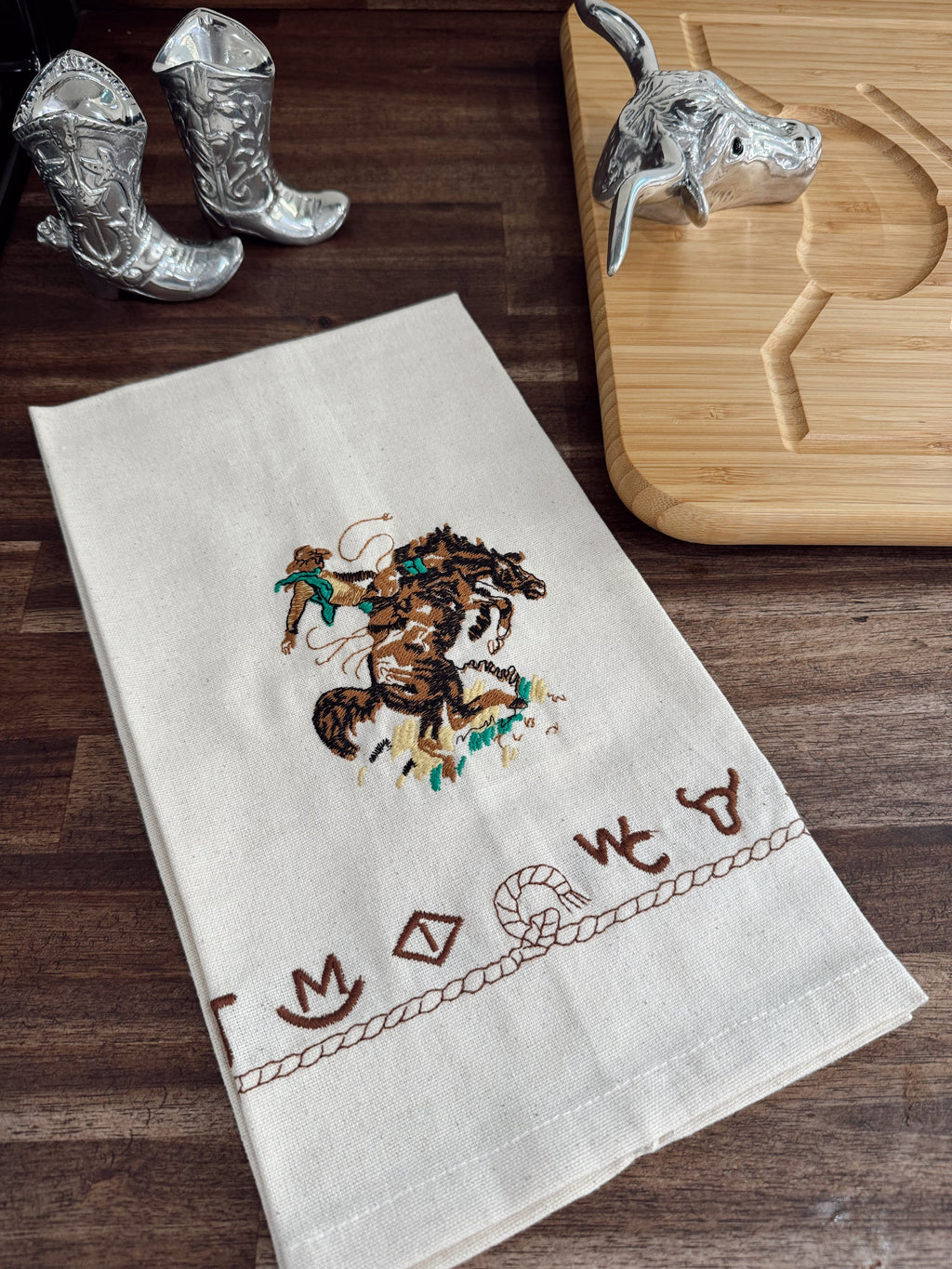 The Bronc Kitchen Towel Set of 2
