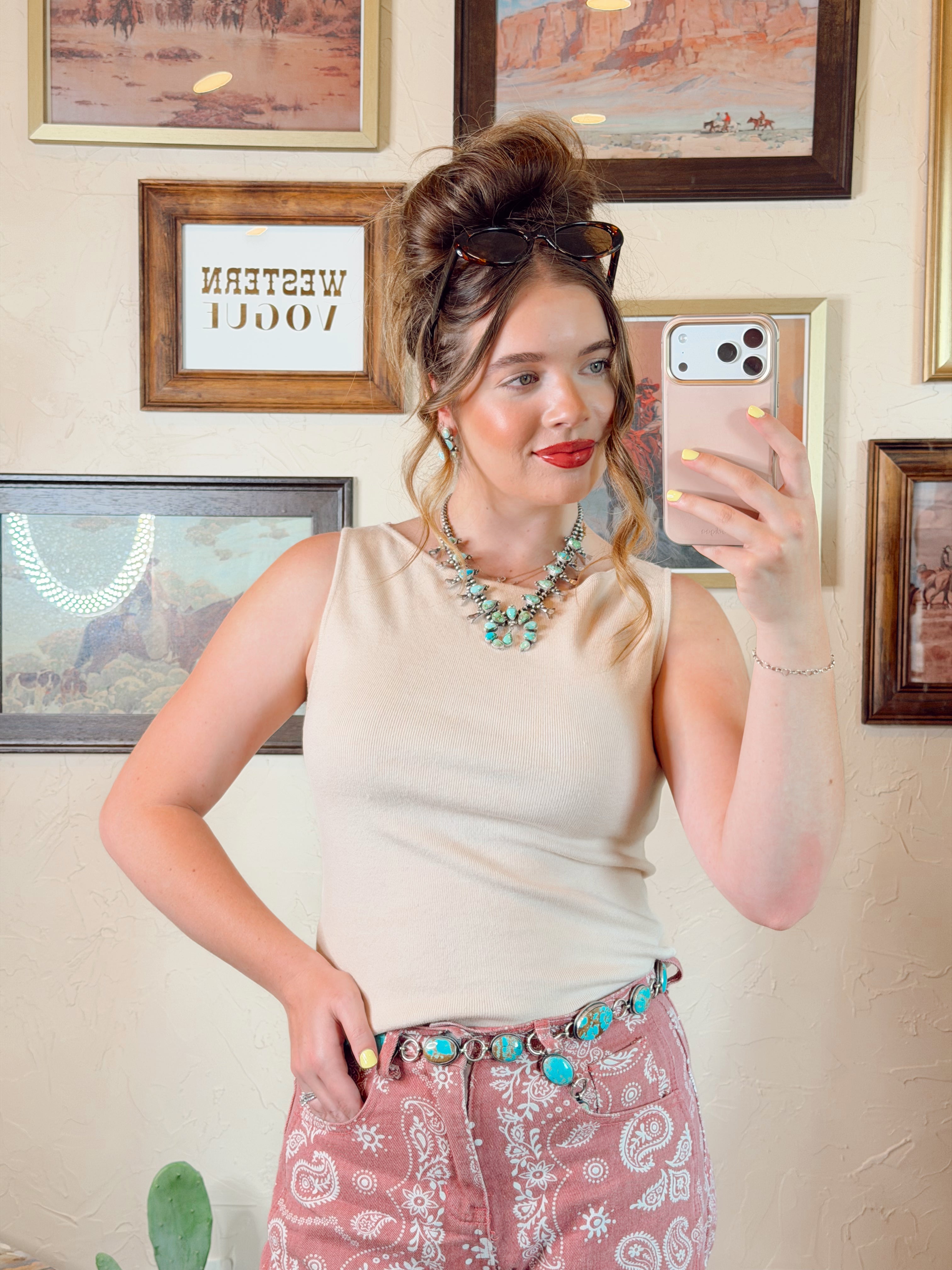 The Bedford Top in Cream