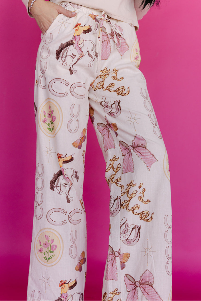 The Dottie Western Linen Pant