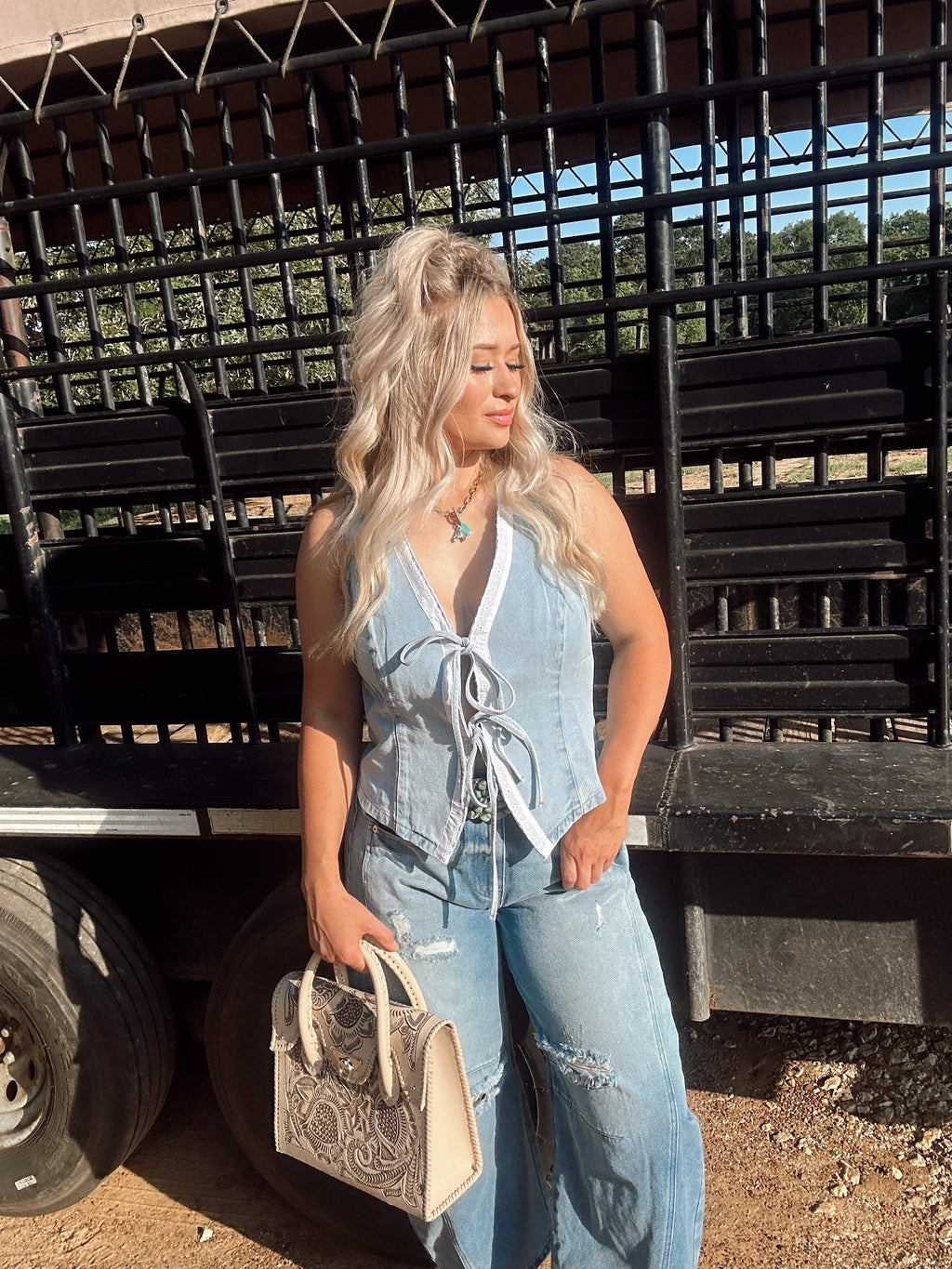 The Dolly Tie Top