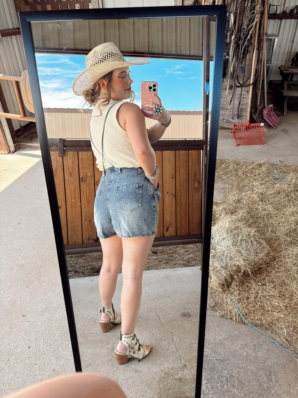 The Durango Denim Romper EXTRA SMALL