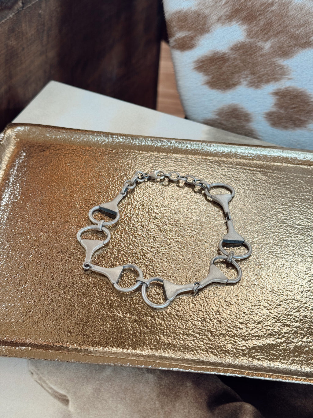 The Sterling Silver Equestrian Snaffle Bit Snap Bracelets
