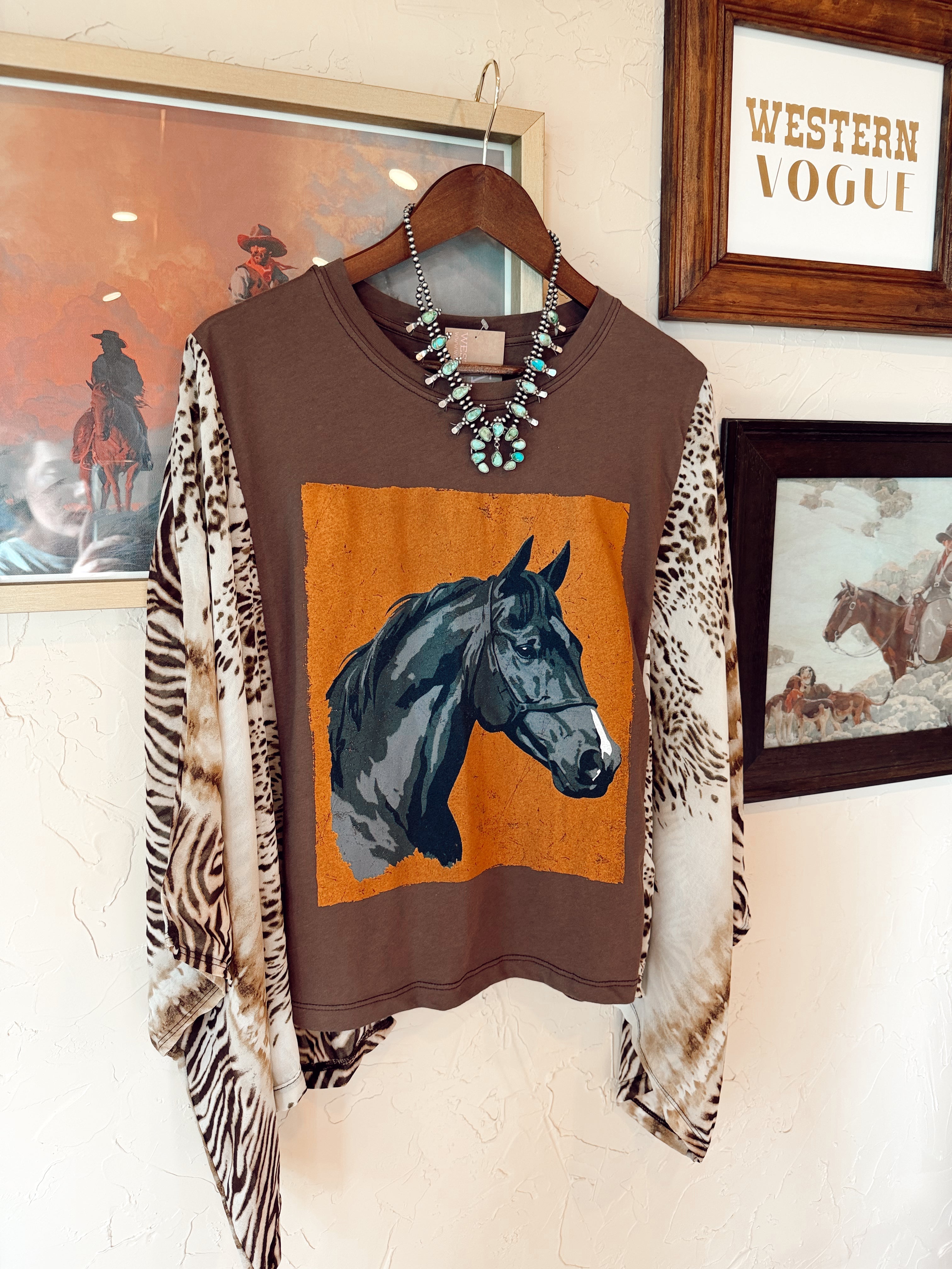 The Langley Animal Print Top