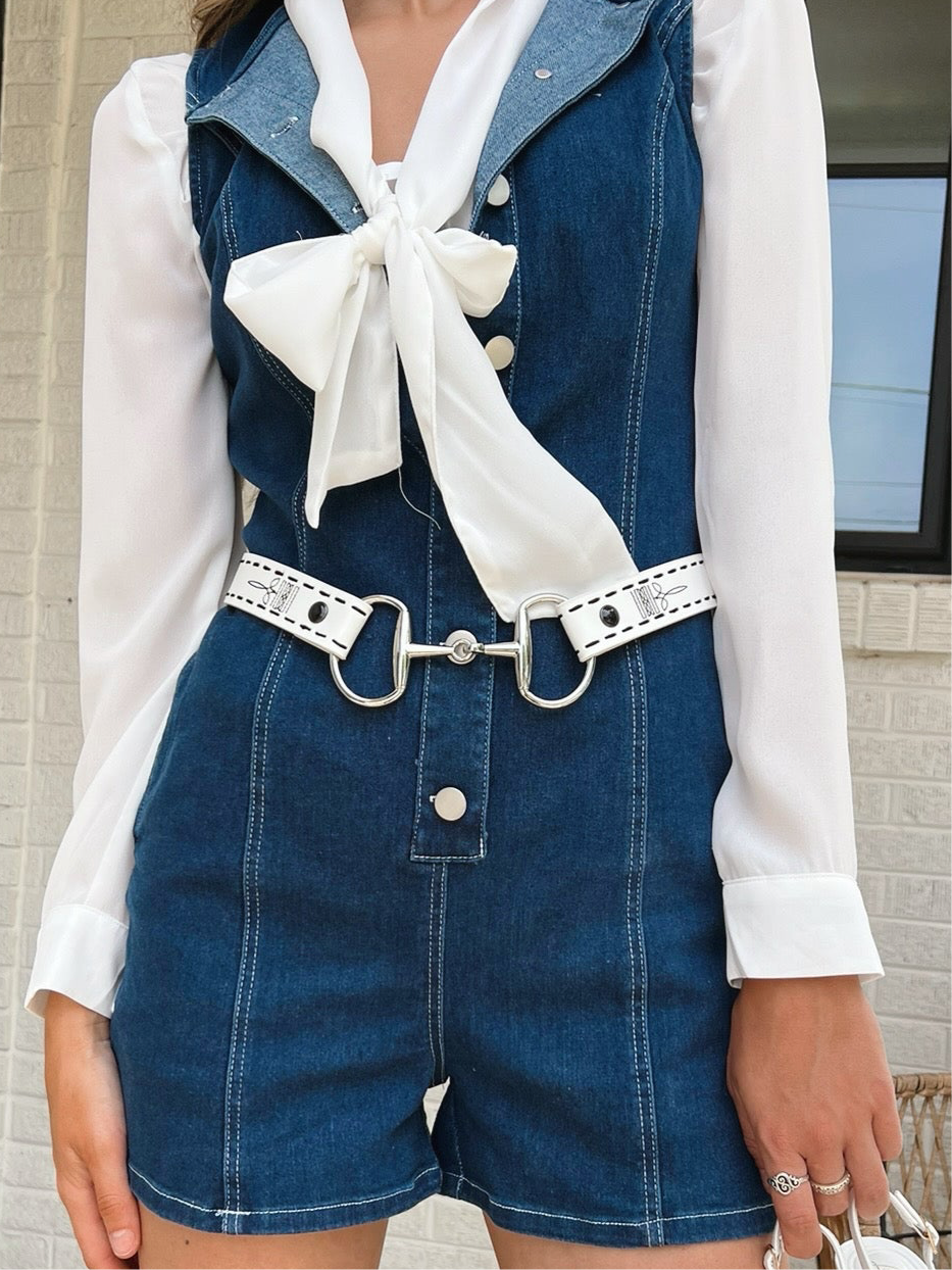 The Amalie Horsebit Belt