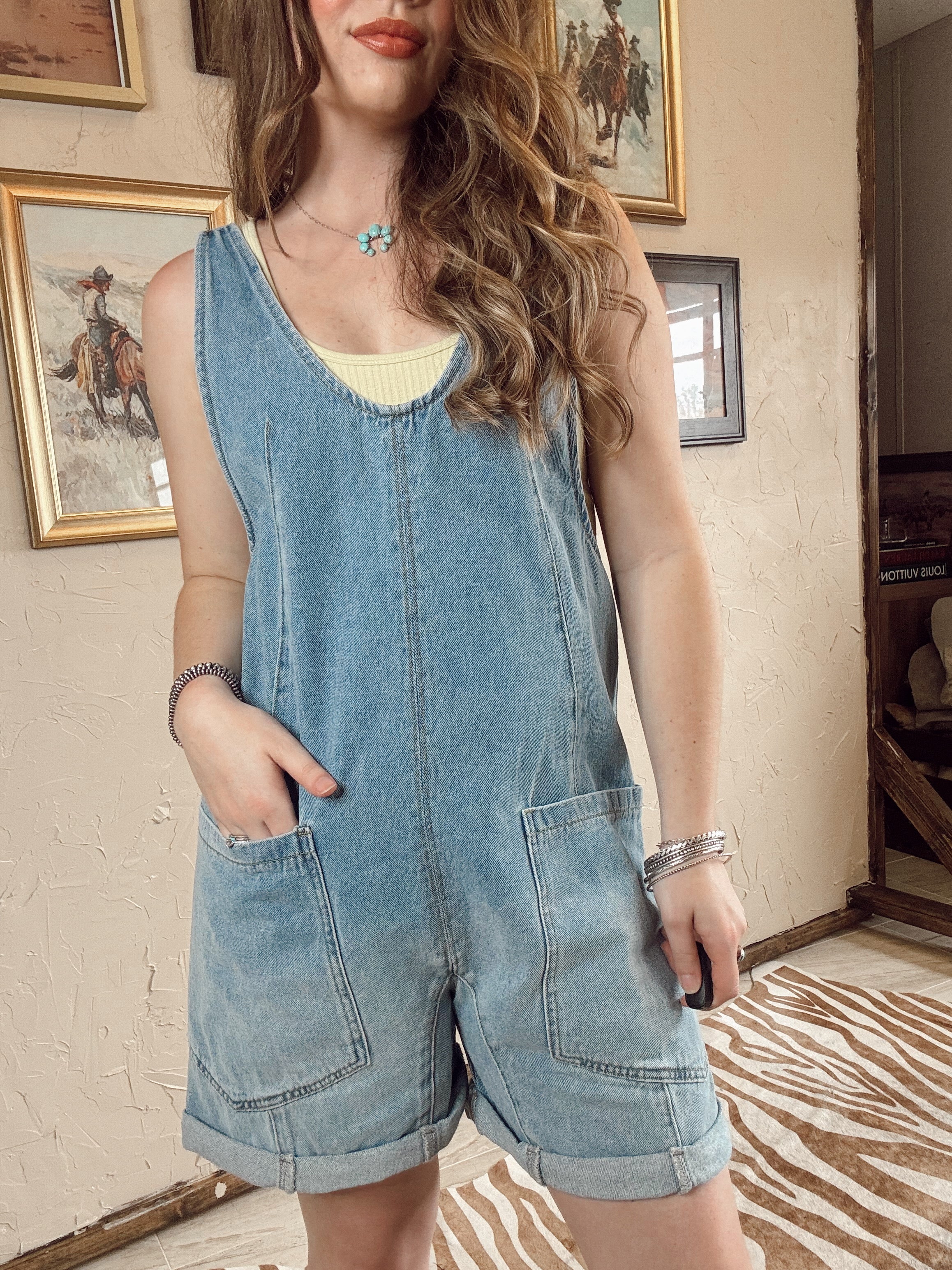 The Danvers Denim Romper
