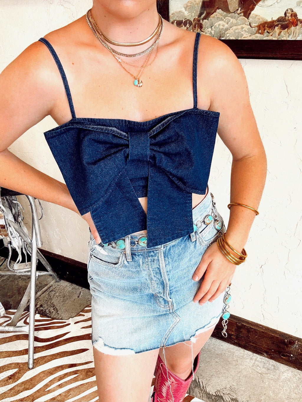 The Bowen Denim Top LARGE