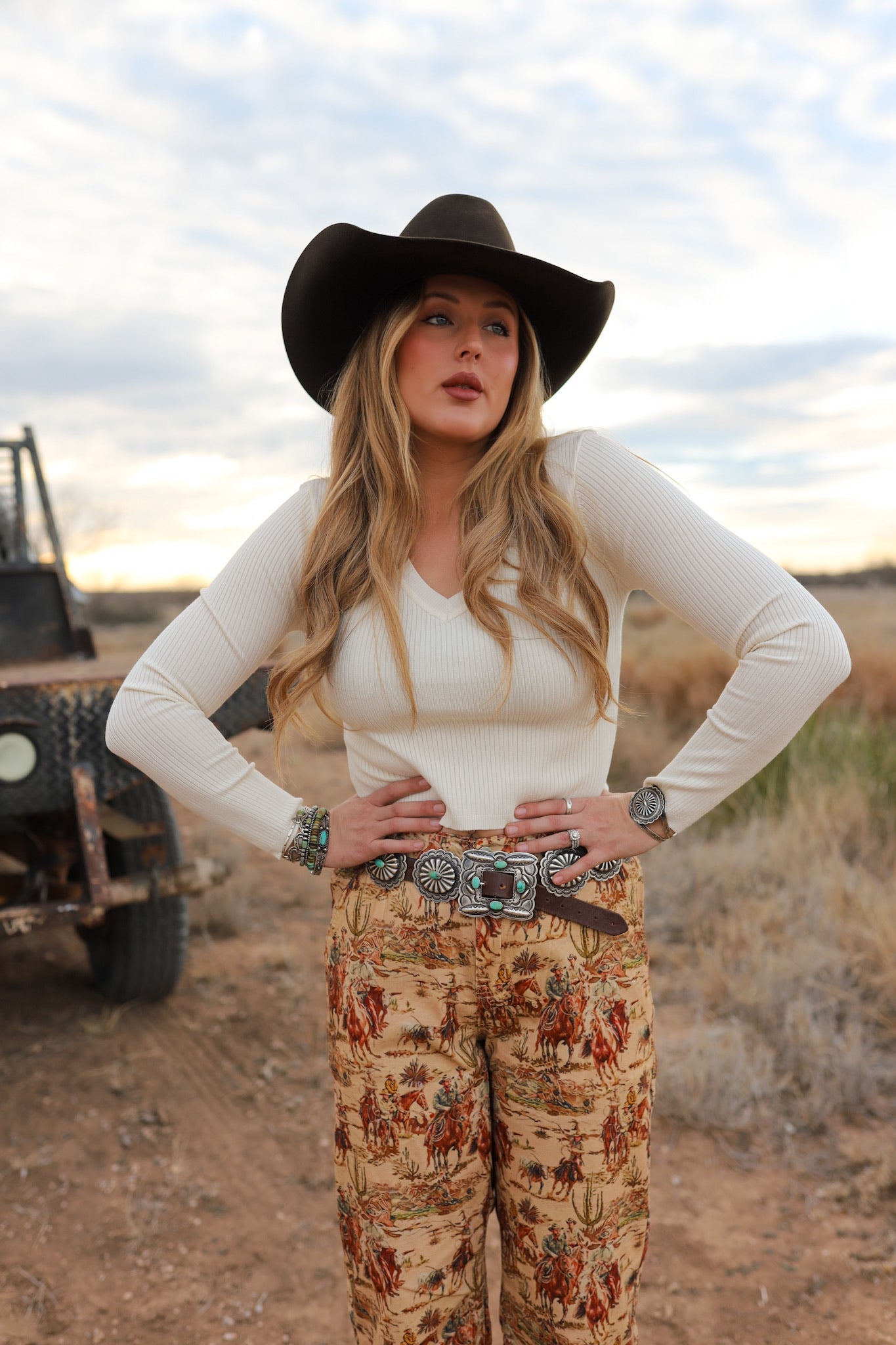 The Sloan Top in Cream