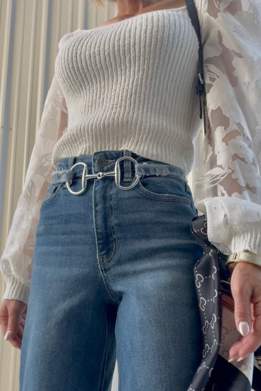The Amalie Horsebit Belt