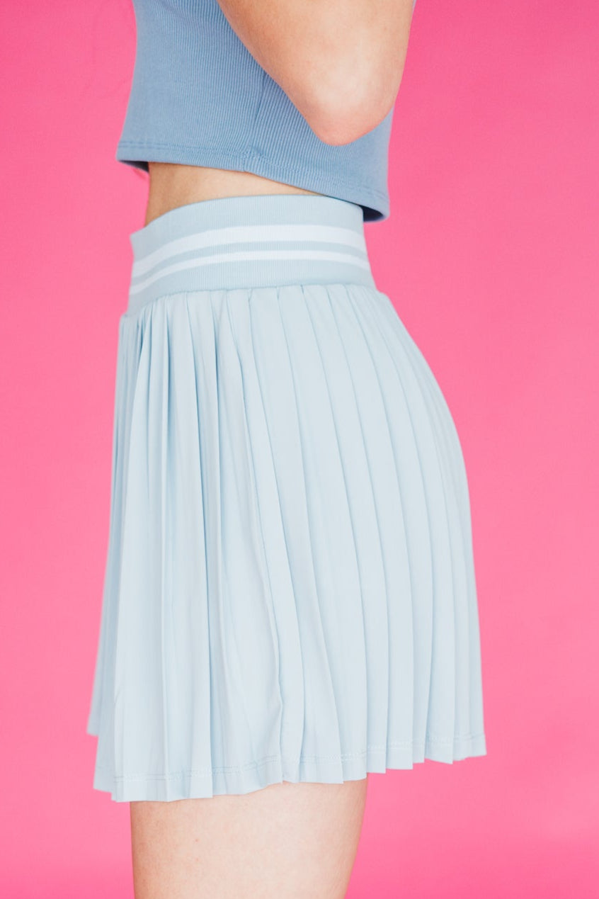 The Jensen Tennis Skirt in Blue