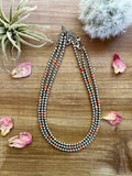 4mm Choker Silver Plated & A Little Bit Of Orange