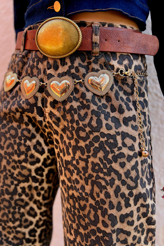 The Hattie Heart Belt in Gold