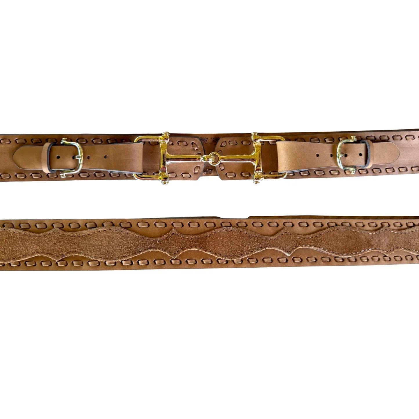 The Western + Co. Snaffle Bit Belt in Saddle