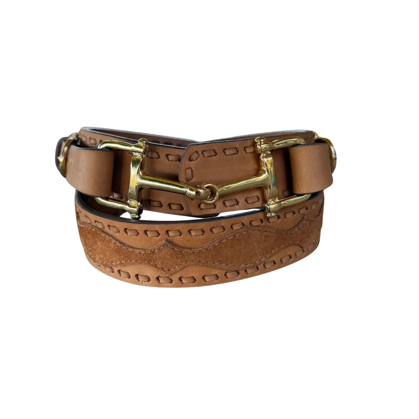 The Western + Co. Snaffle Bit Belt in Saddle