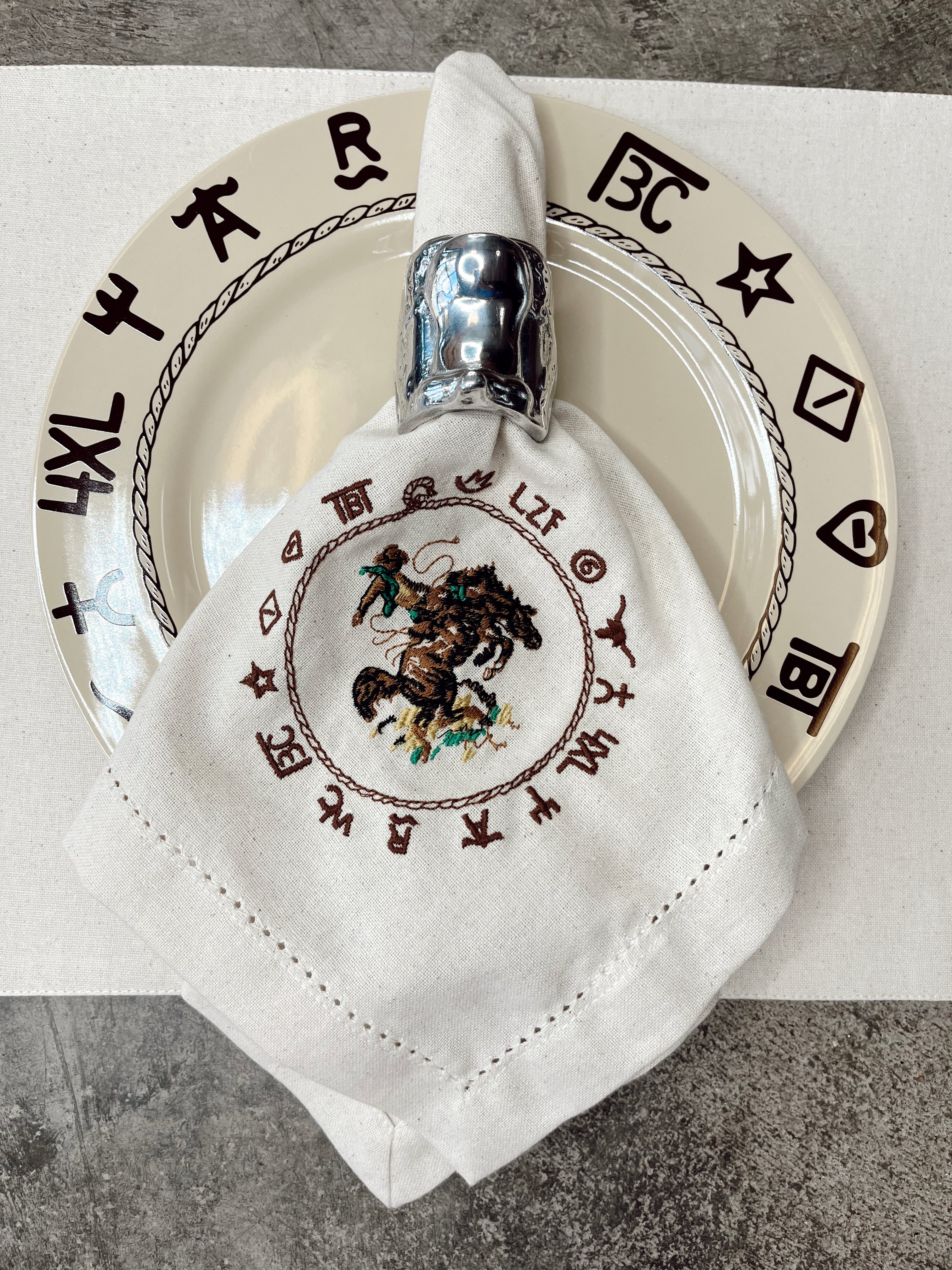 The Western Napkin Ring Set