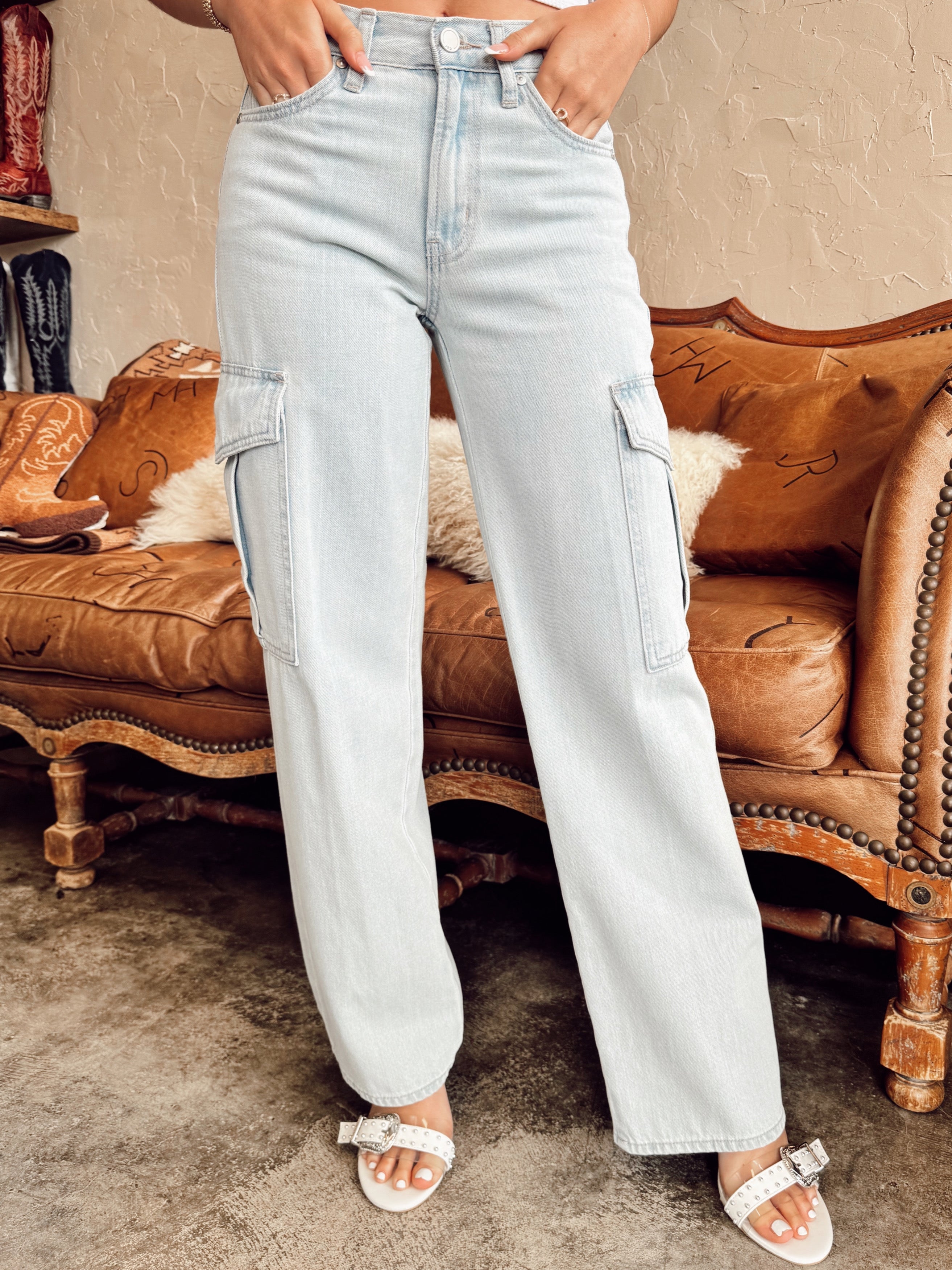 The Denton Denim Cargo Jeans- 29