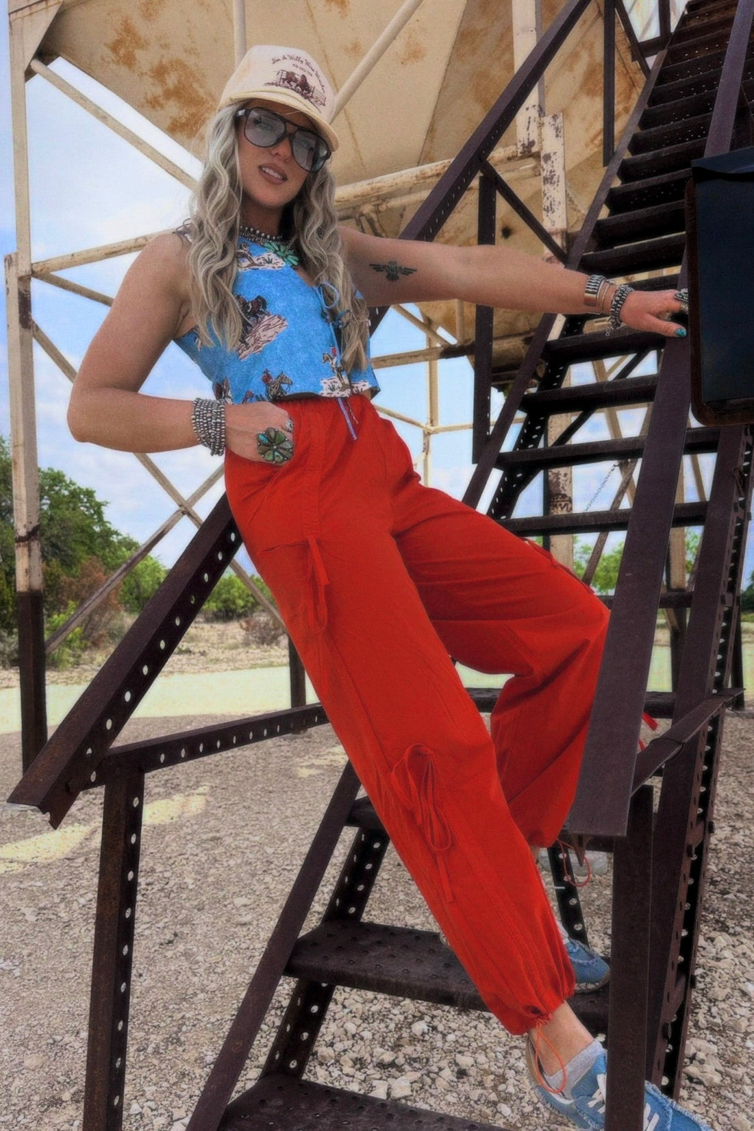 The Leighton Pant in Red