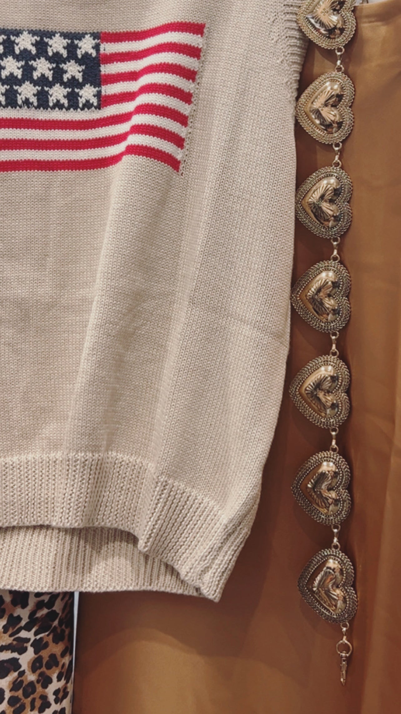 The Hattie Heart Belt in Gold