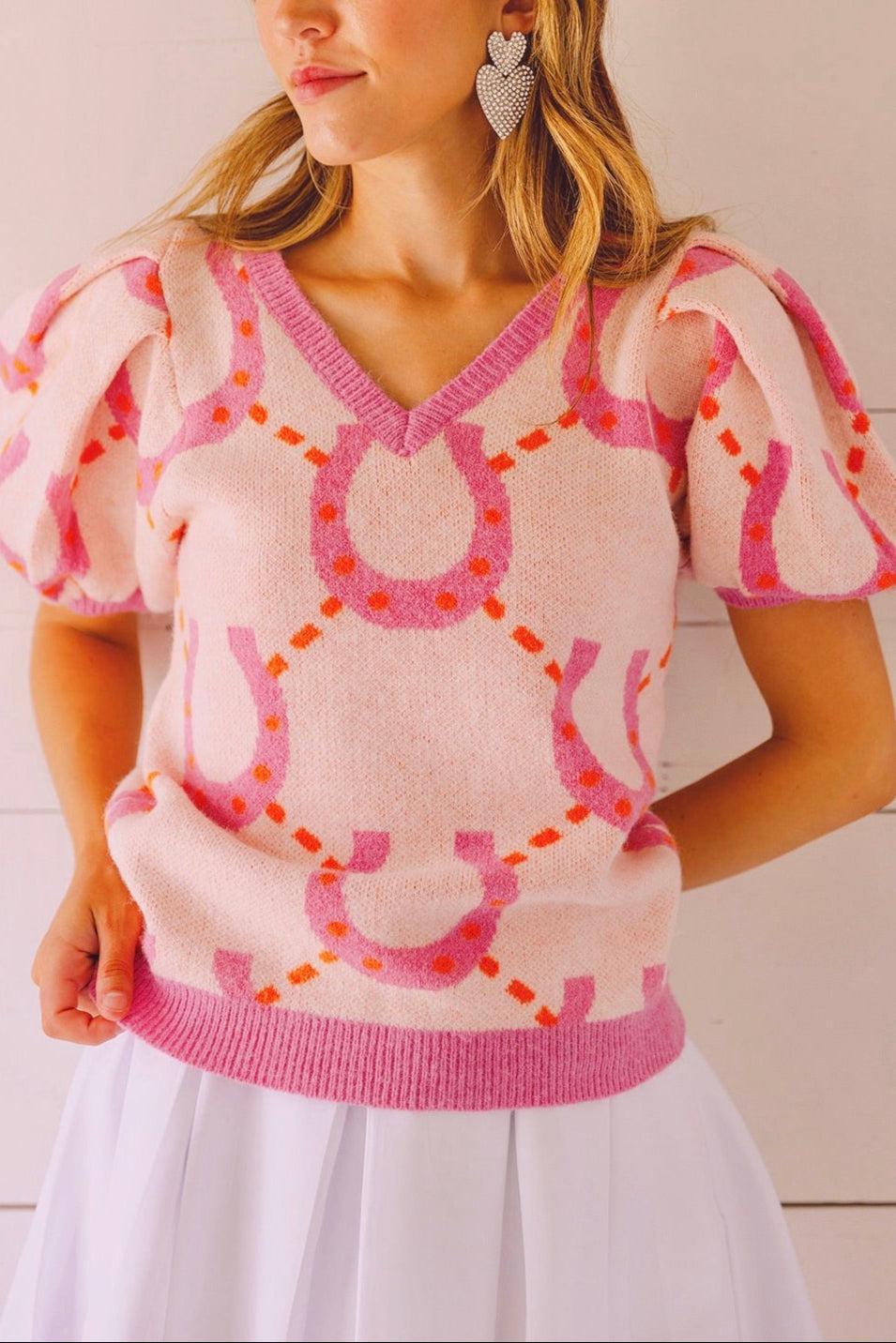 SALE The Bonnie Horseshoe Sweater