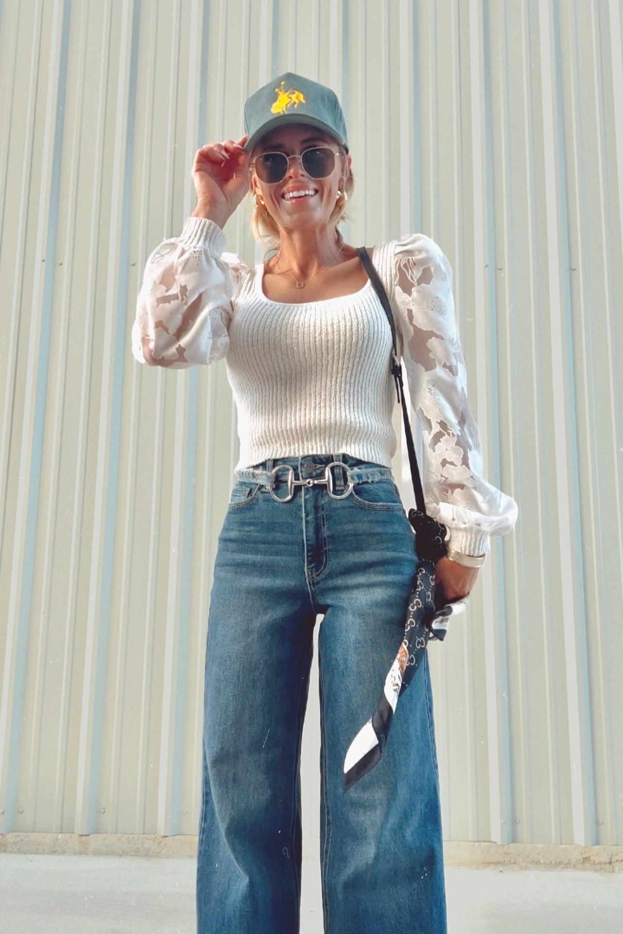 SALE The Stella Sweater in White