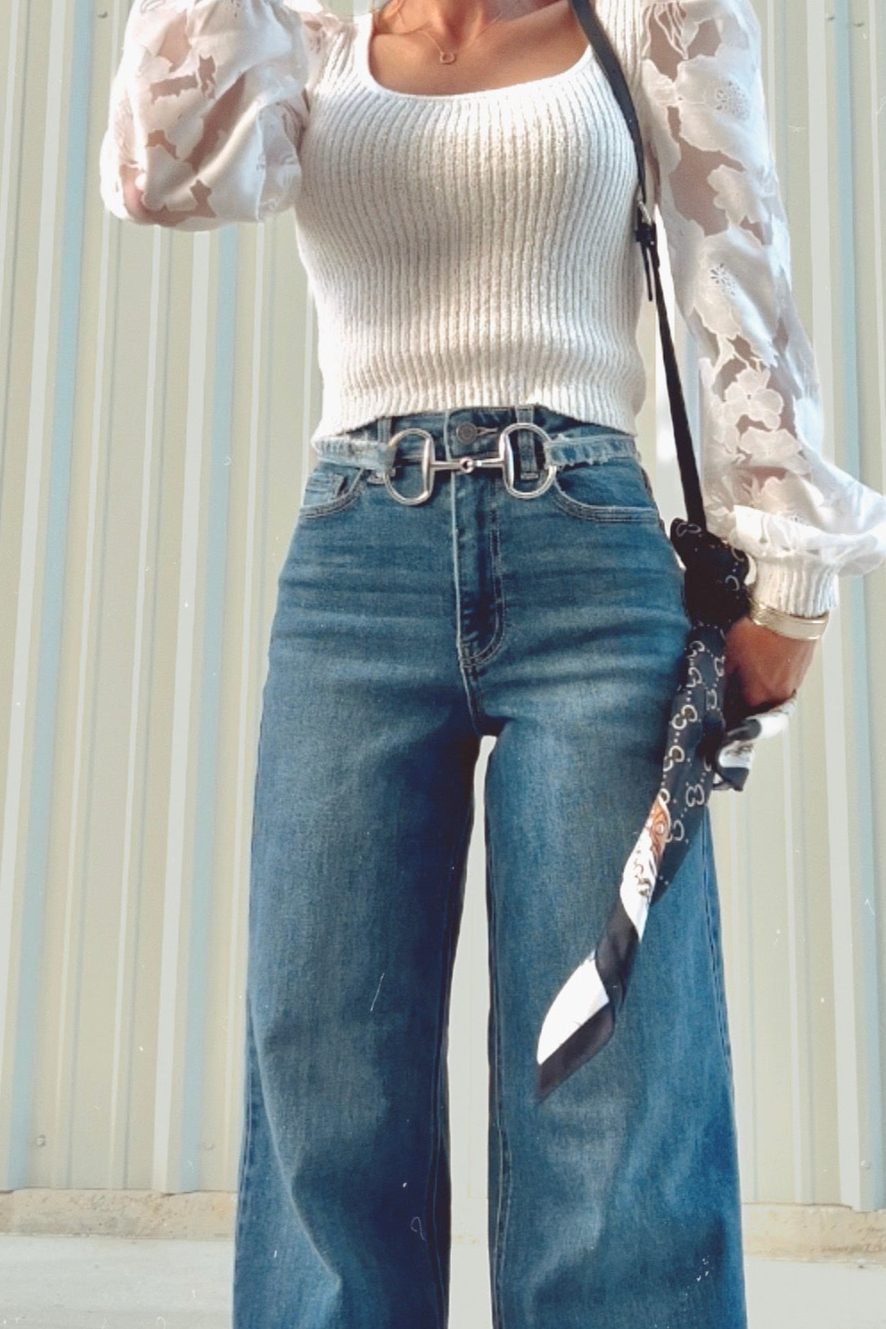 The Amalie Horsebit Belt