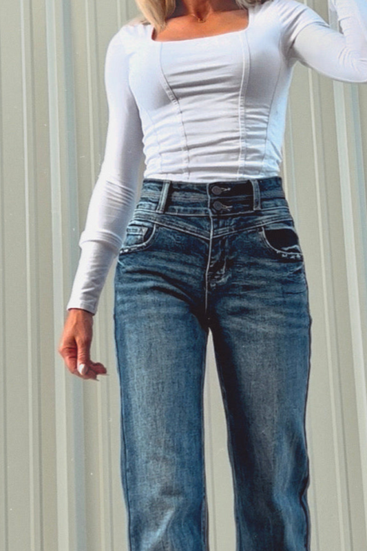 The Lacen Top in White