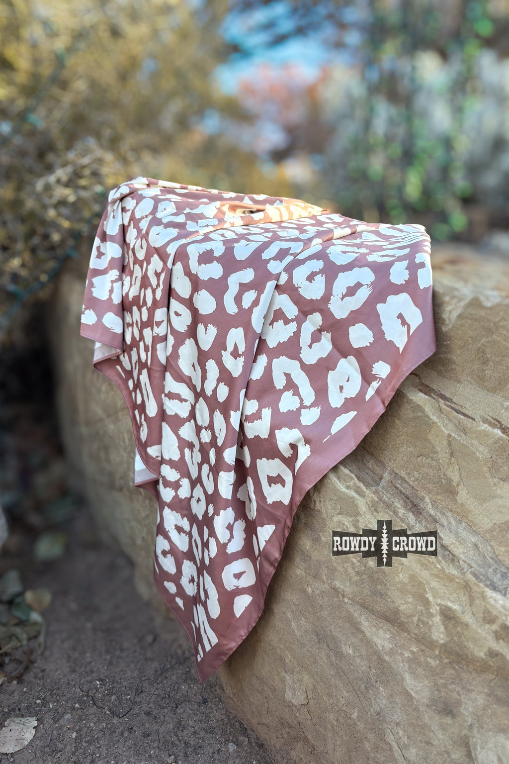 DS Mocha Leopard Wild Rag