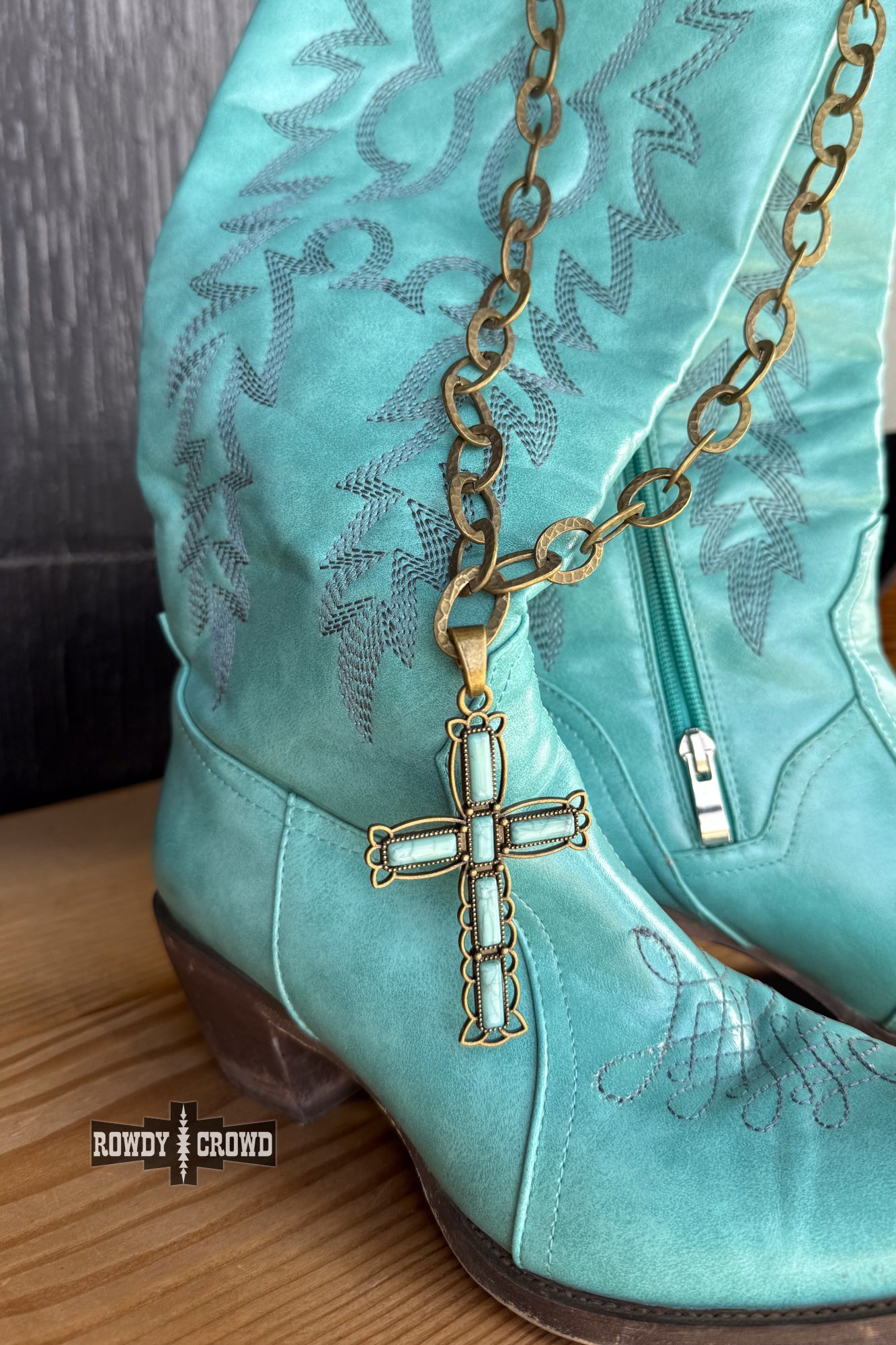 DS Cowgirl Cross Necklace