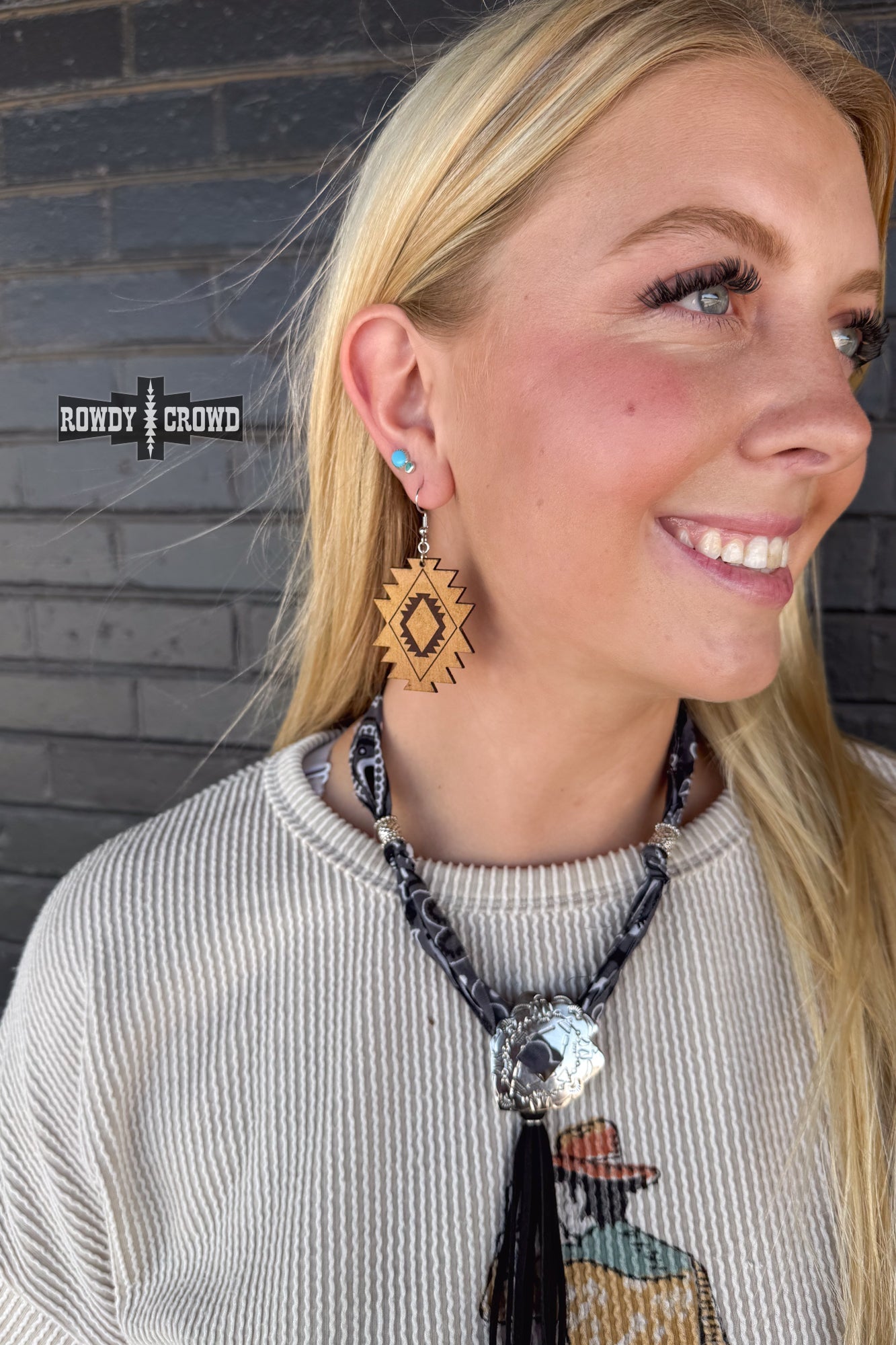 DS Aztec Cowgirl Earrings