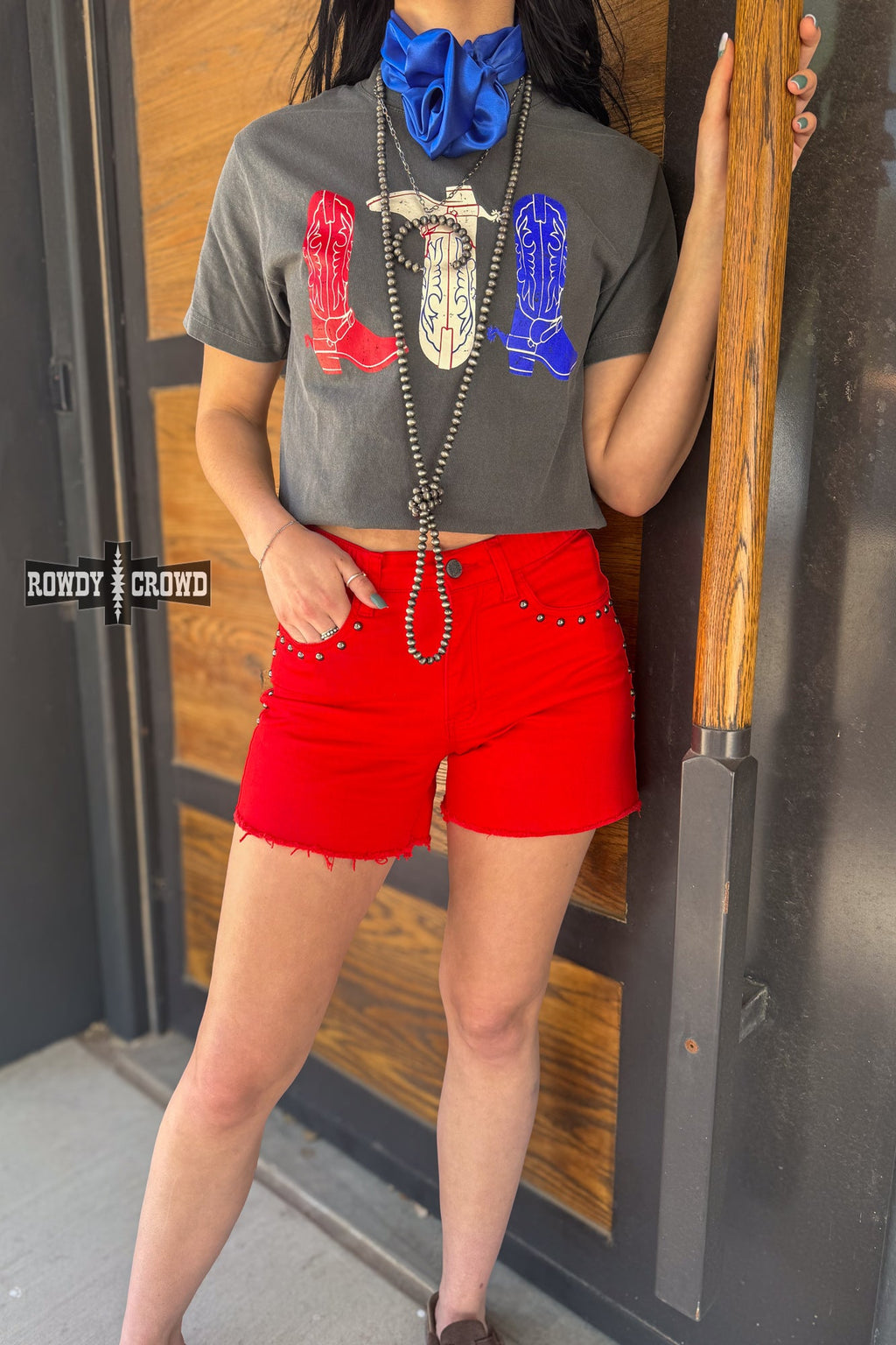 DS Red, White & Boots Tee