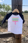 DS KIDS Neon Boot Stitch Raglan