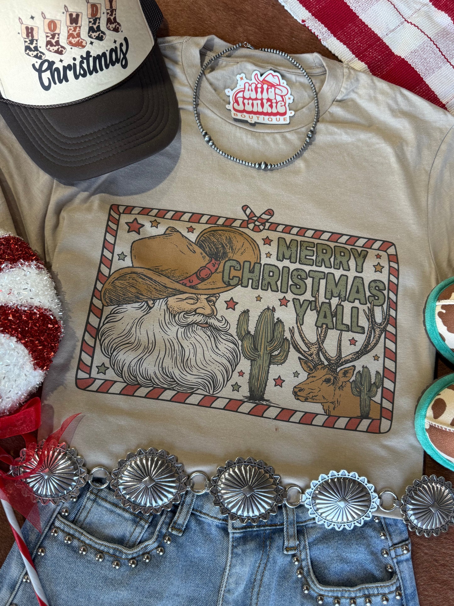 Merry Christmas Y'all Graphic Tee