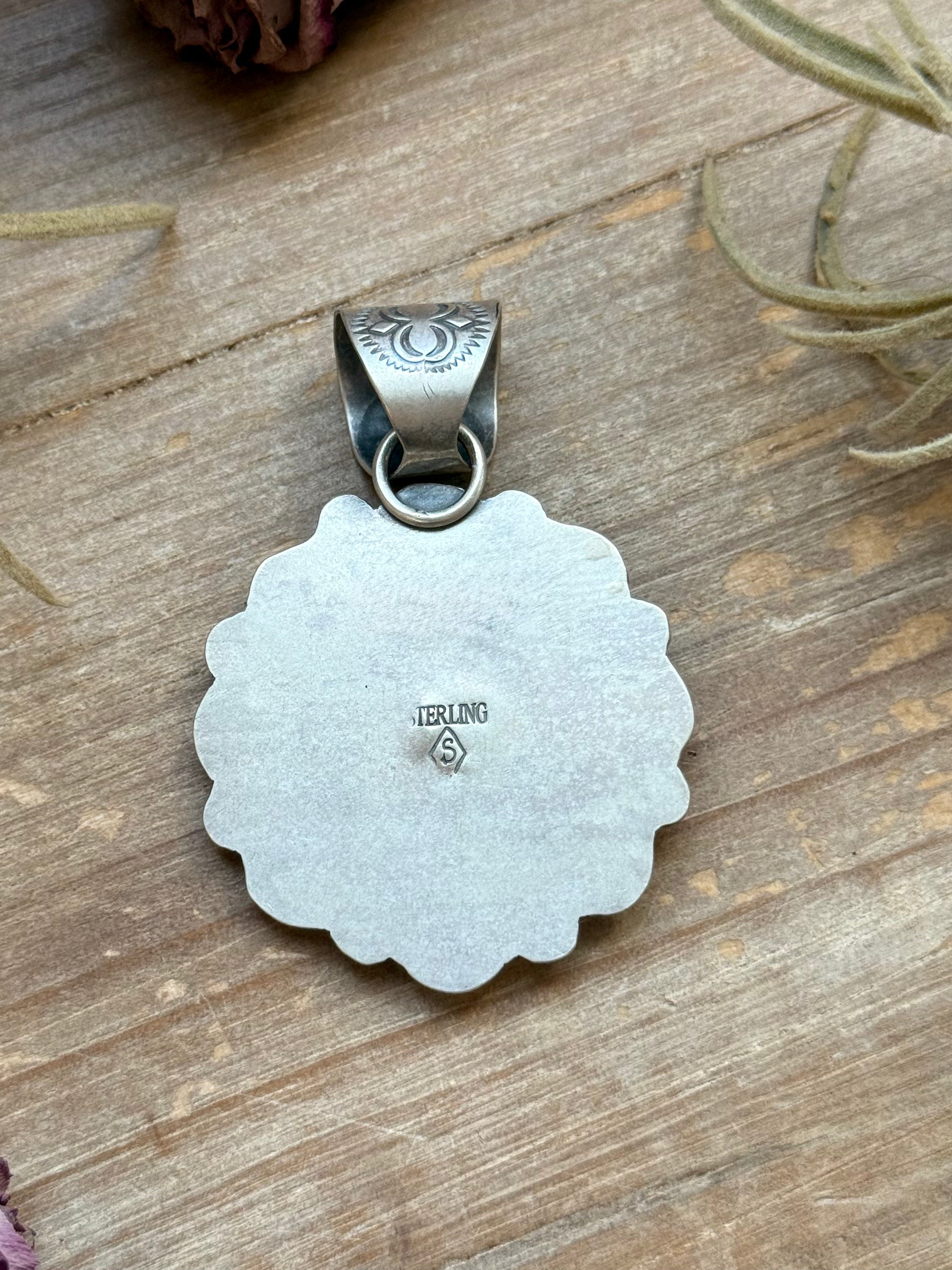 Sterling Silver Paloma Variscite Cluster Pendant – Handmade by Artist Shay Pfeiffer
