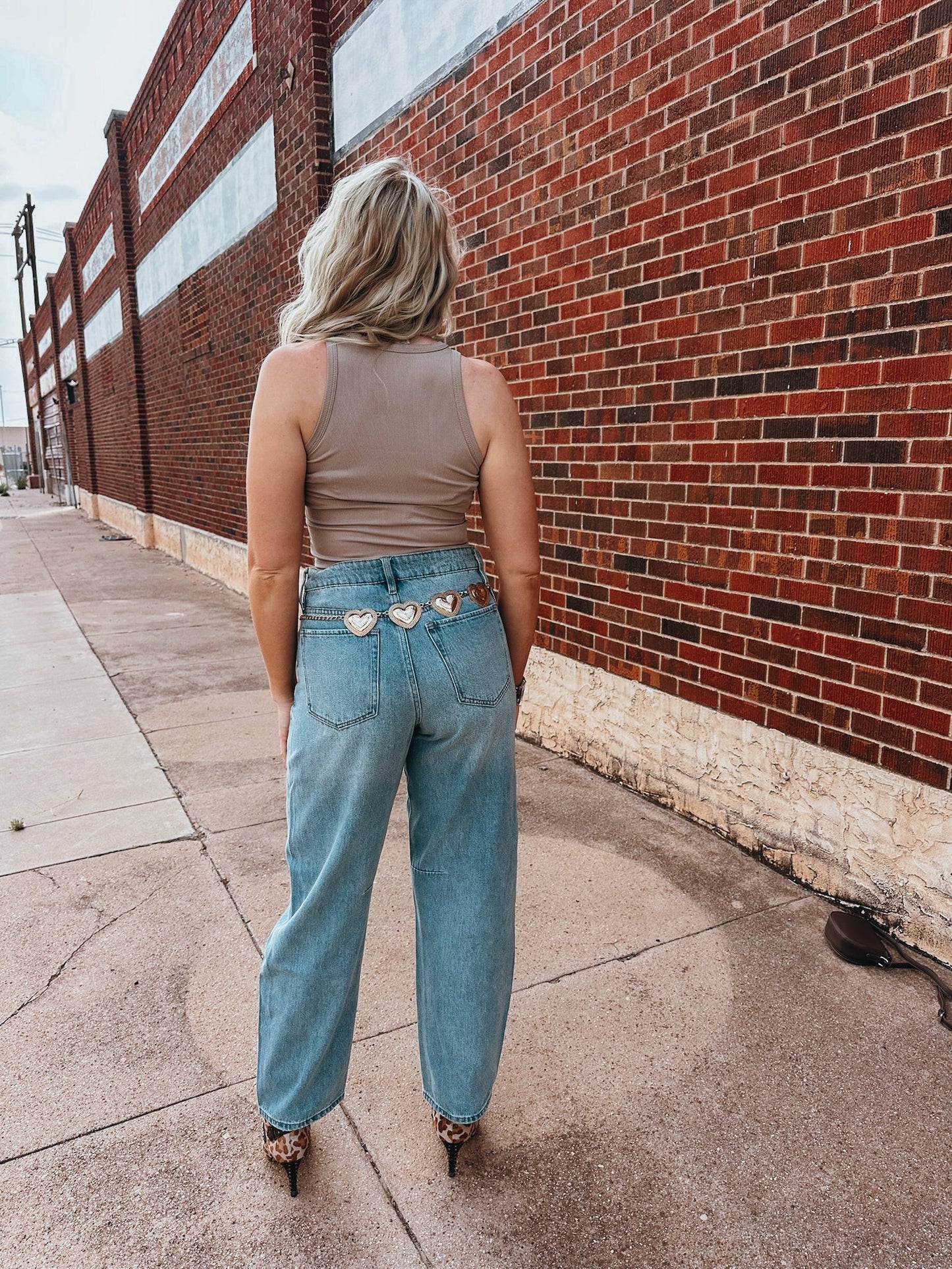 The Hattie Heart Belt in Gold