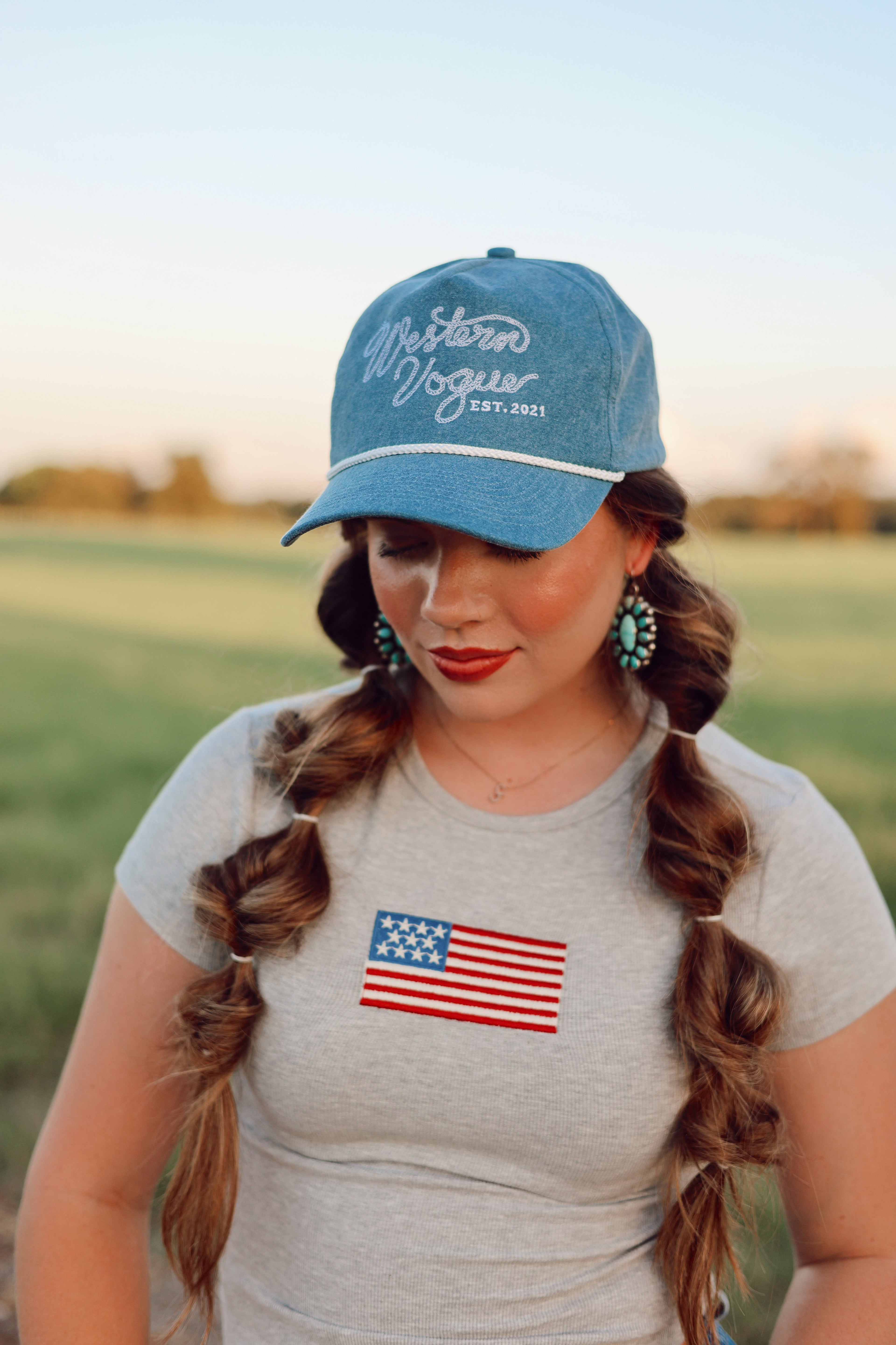 The Denim Western Vogue Baseball Cap