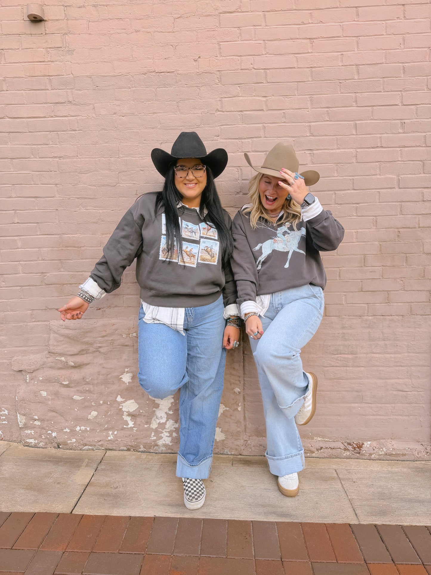 VINTAGE COWBOY STAMP COLLAGE