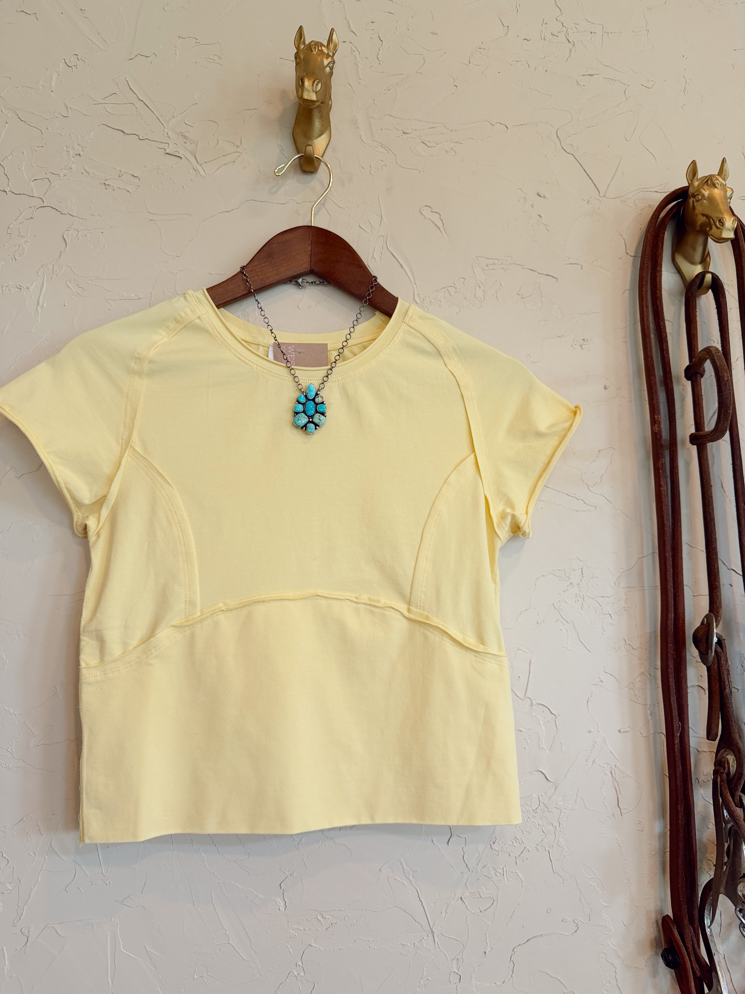 The Finley Top in Butter Yellow