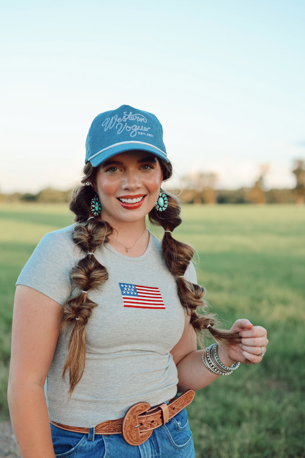 The Denim Western Vogue Baseball Cap