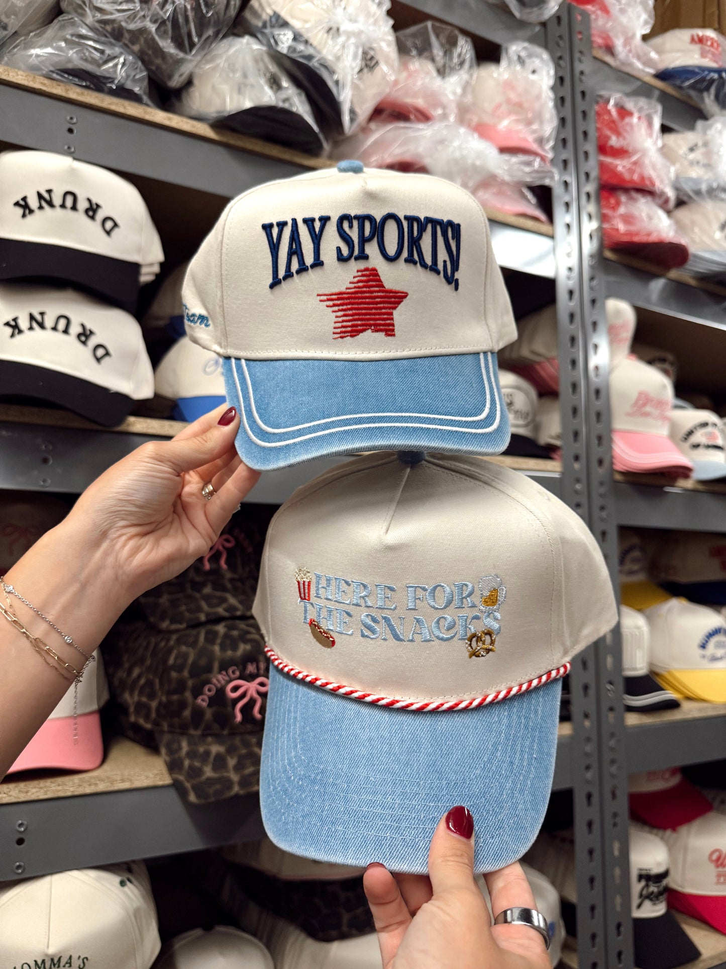 Yay Sports! - Denim Vintage Trucker Hat