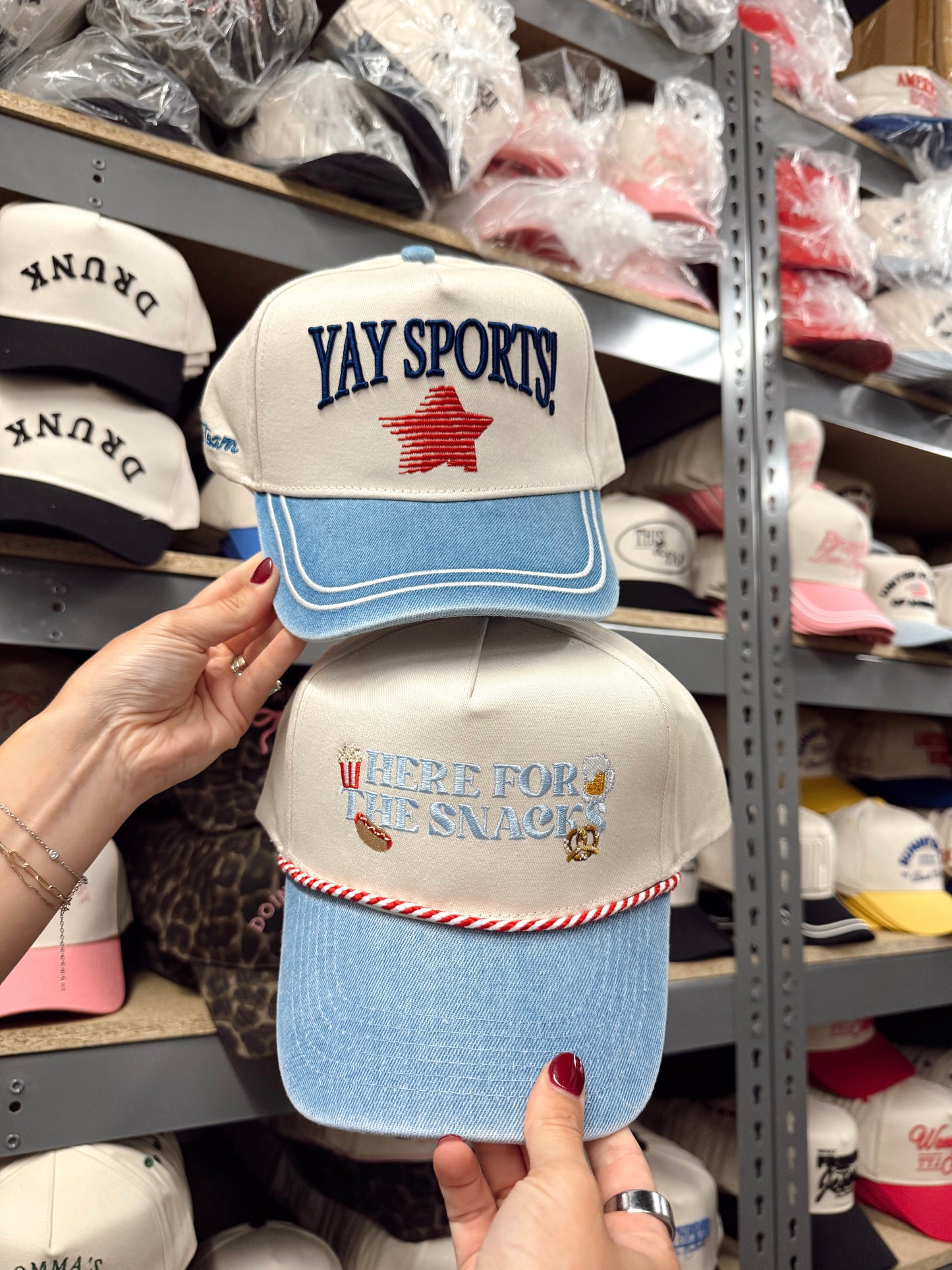 Yay Sports! - Denim Vintage Trucker Hat