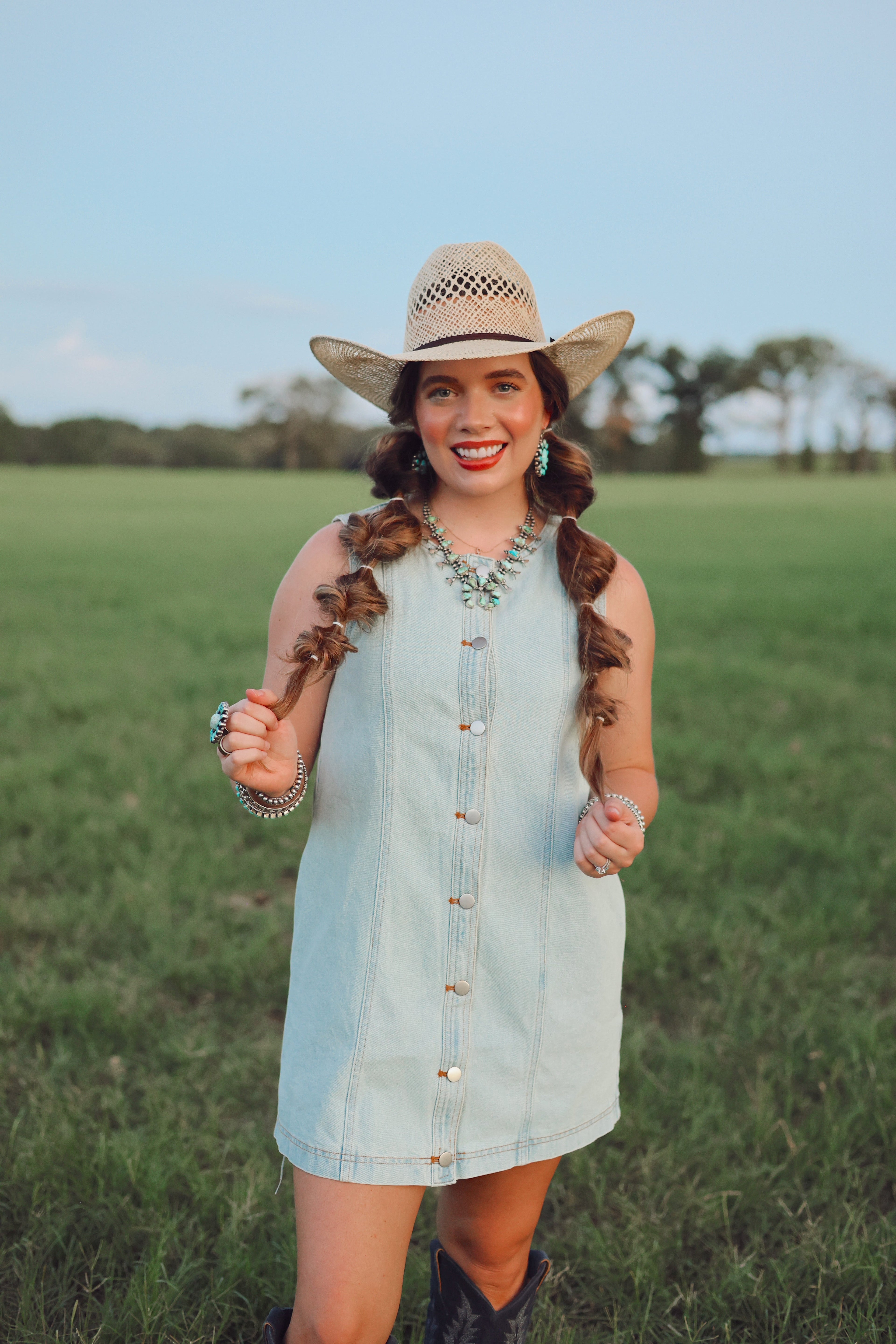 The Dobbs Denim Dress in Light Wash
