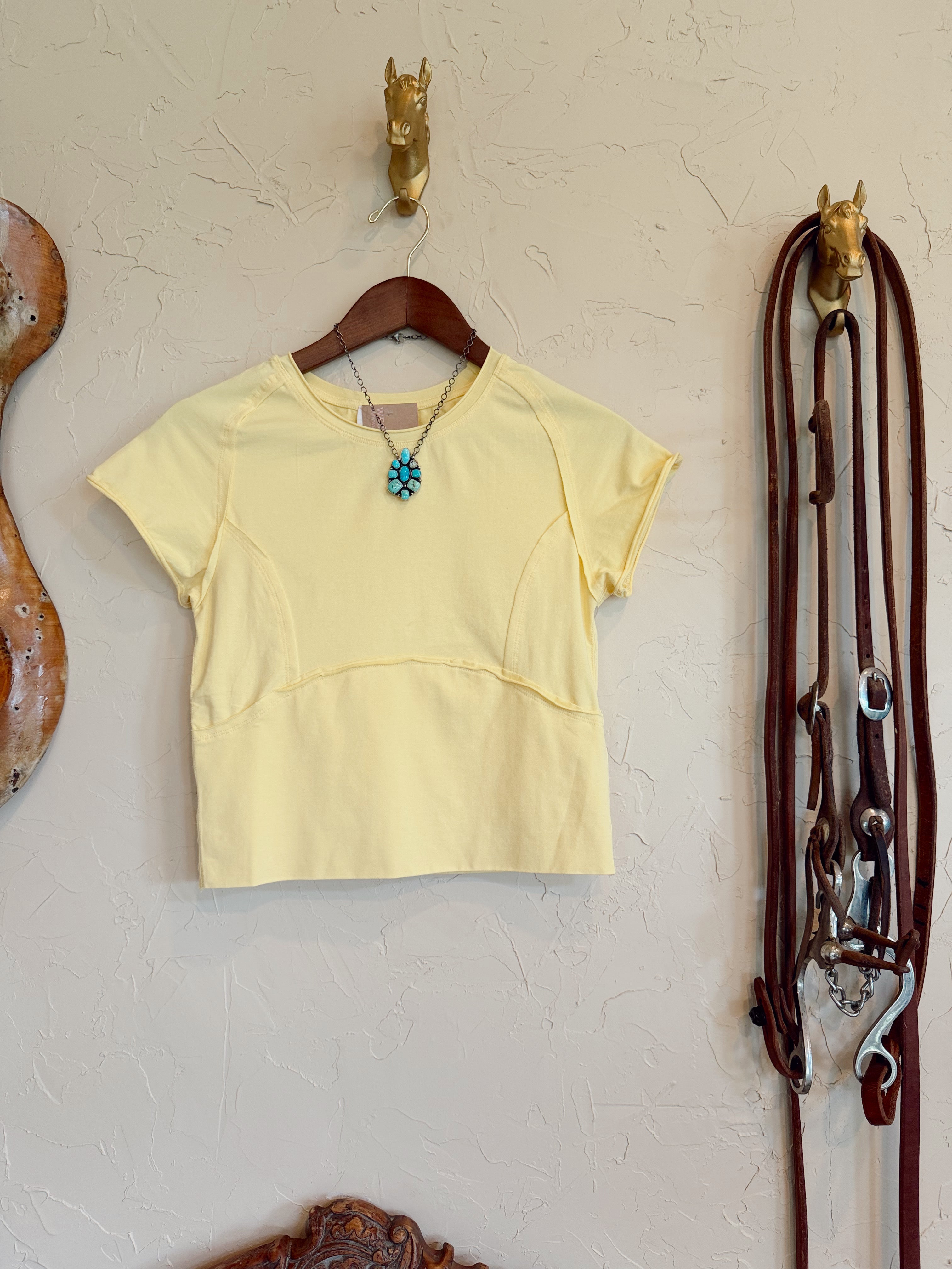 The Finley Top in Butter Yellow