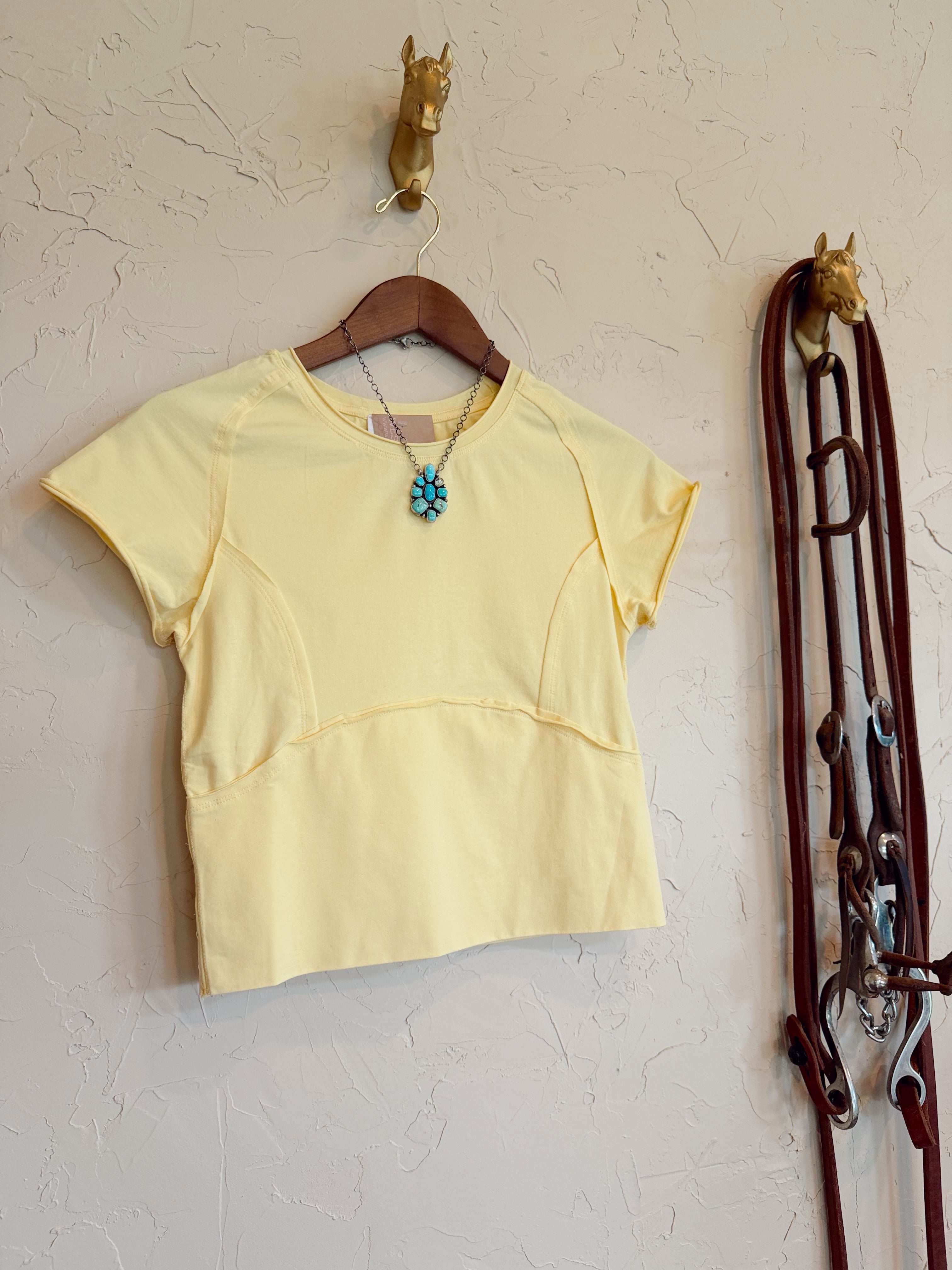 The Finley Top in Butter Yellow