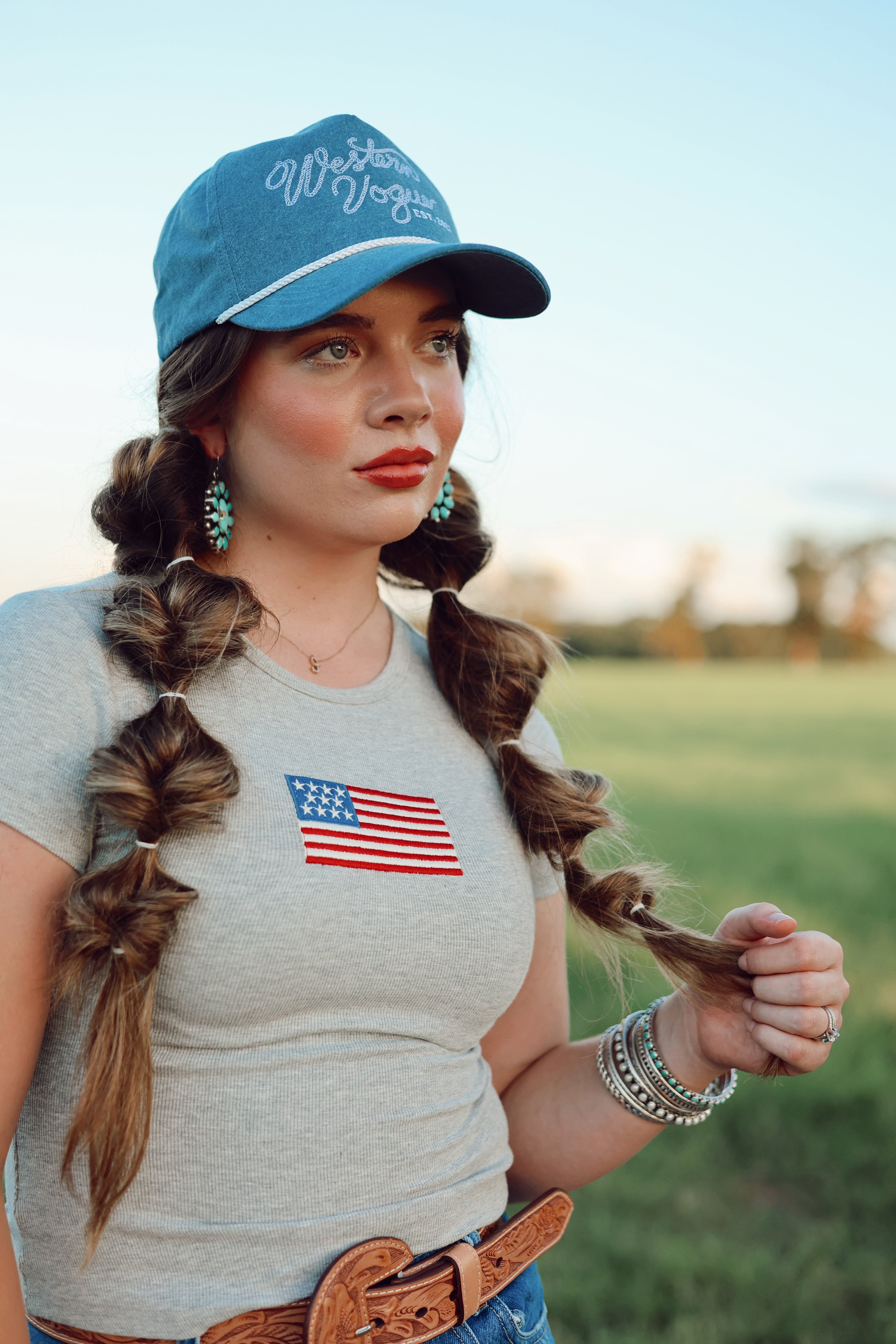 The Denim Western Vogue Baseball Cap