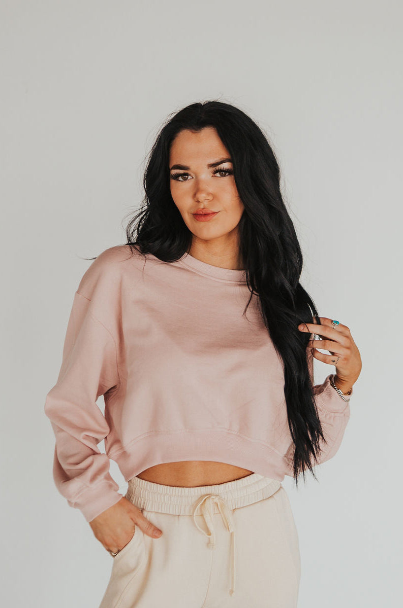 The Leia Sweatshirt in Pink