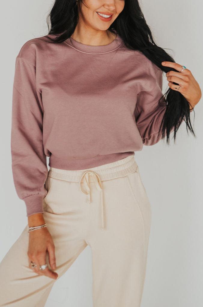 The Team Roper Sweatshirt in Mauve